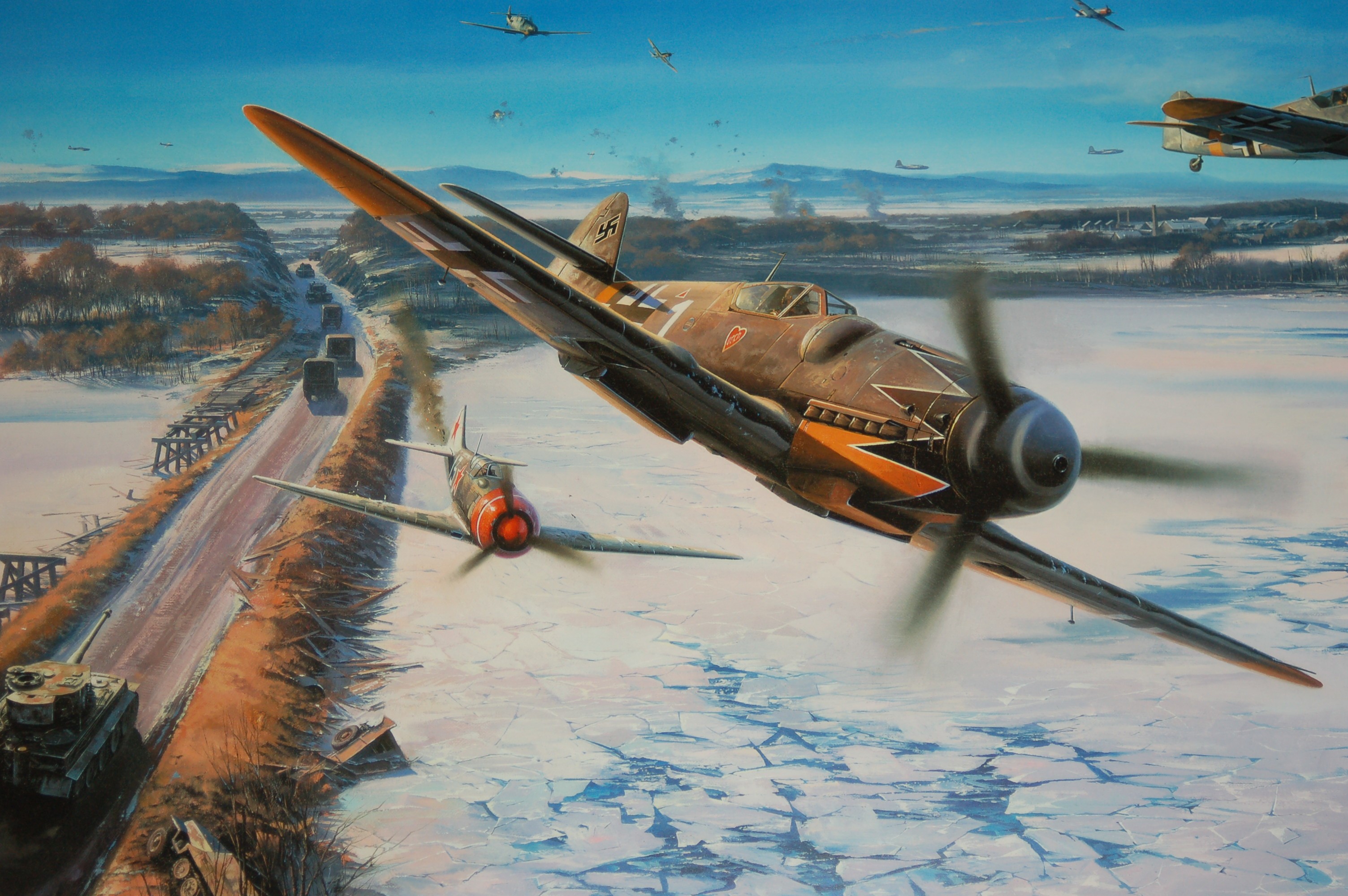 World War Ii Messerschmitt Messerschmitt Bf 109 Luftwaffe Aircraft Military Artwork Military Aircraf 3008x2000