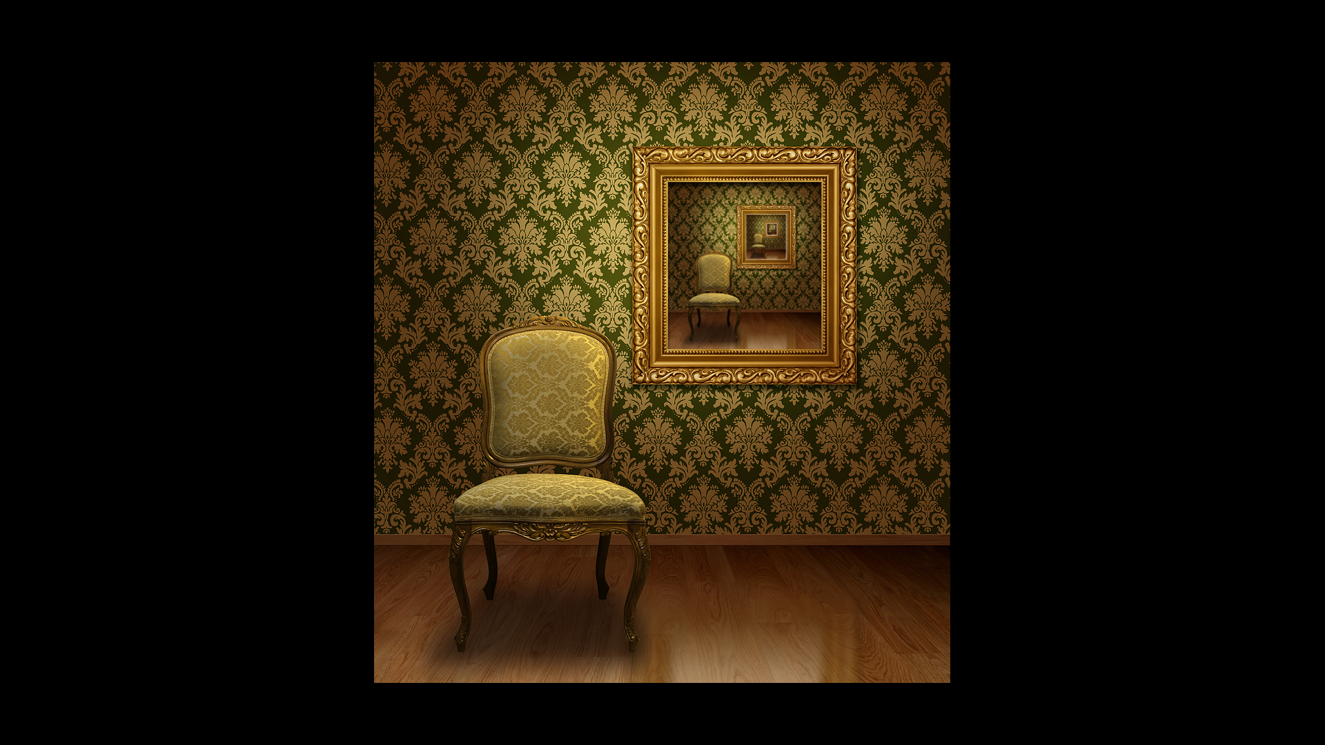 Repetition Room Vintage Chair Picture Frames 1920x1080