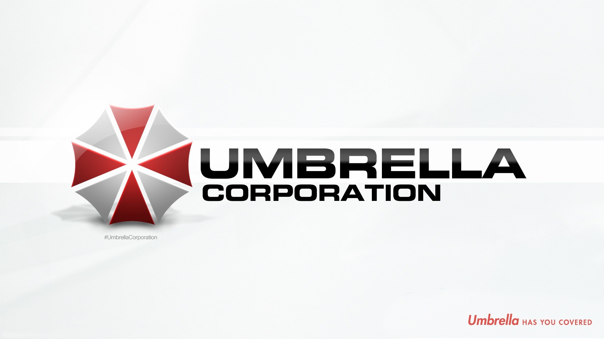 Resident Evil Umbrella Corporation Video Games Simple Background White Background 1920x1080