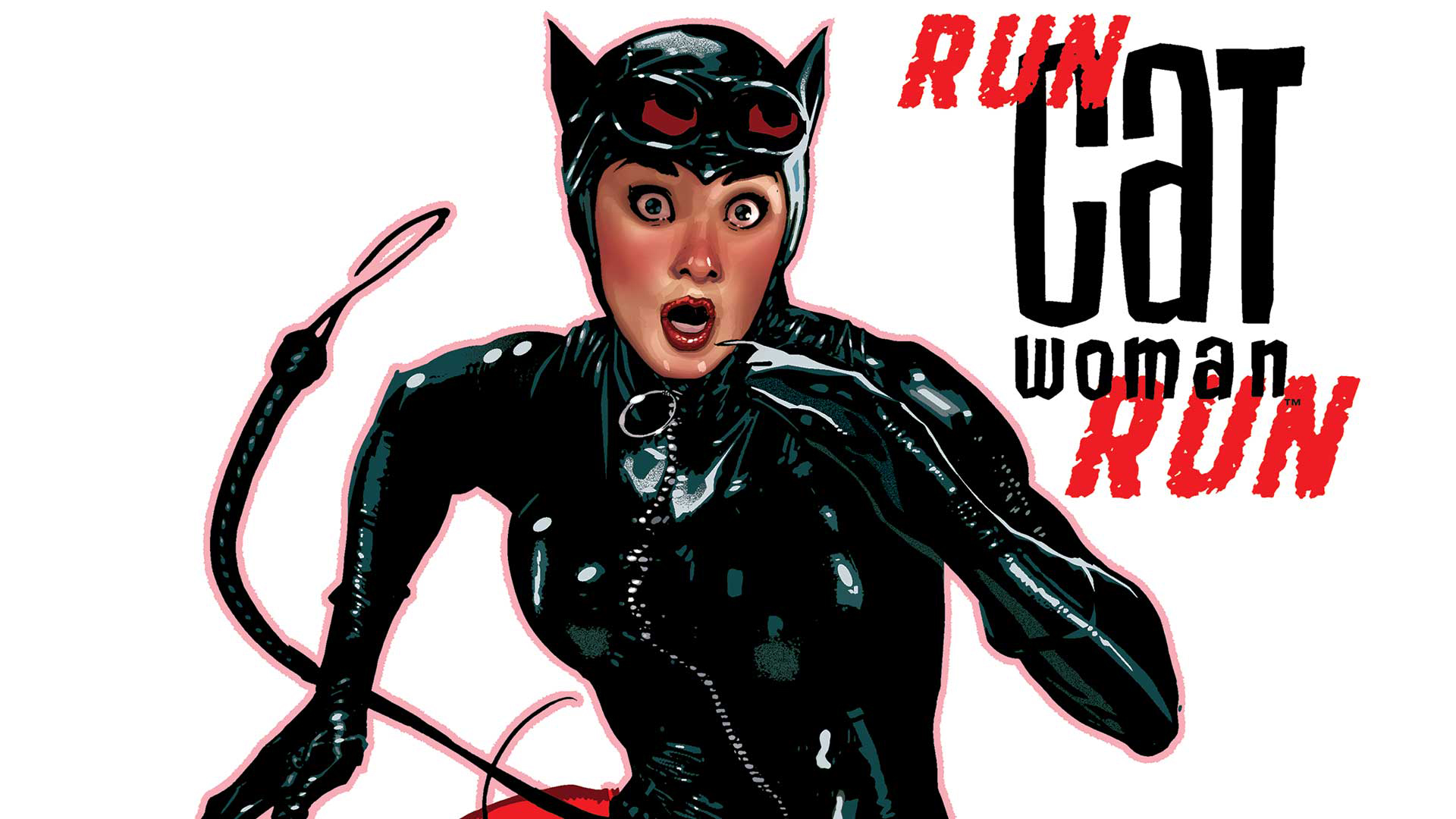 Catwoman DC Comics Illustration Adam Hughes White Background 1920x1080