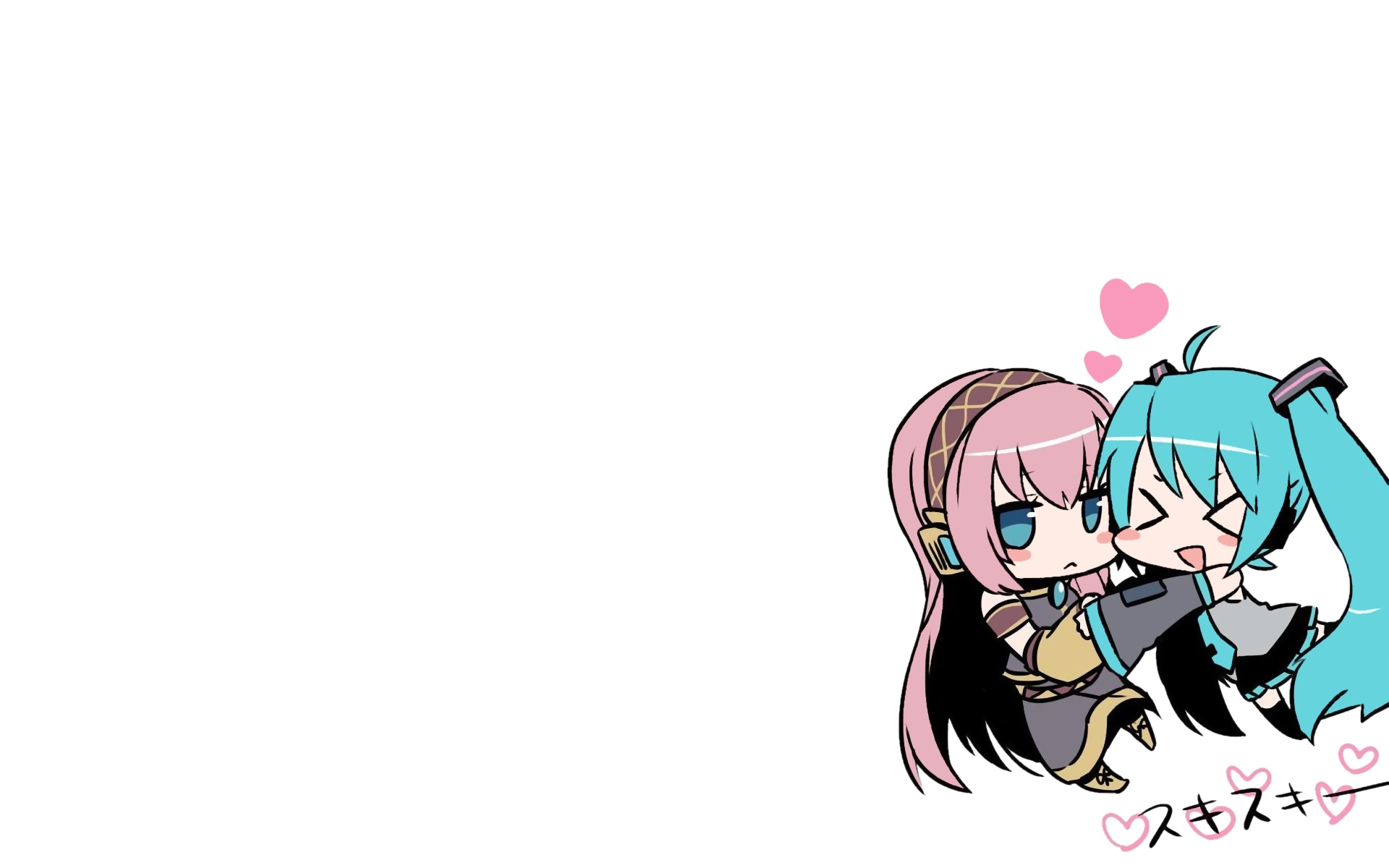 Chibi Luka Megurine Hachune Miku 1920x1200