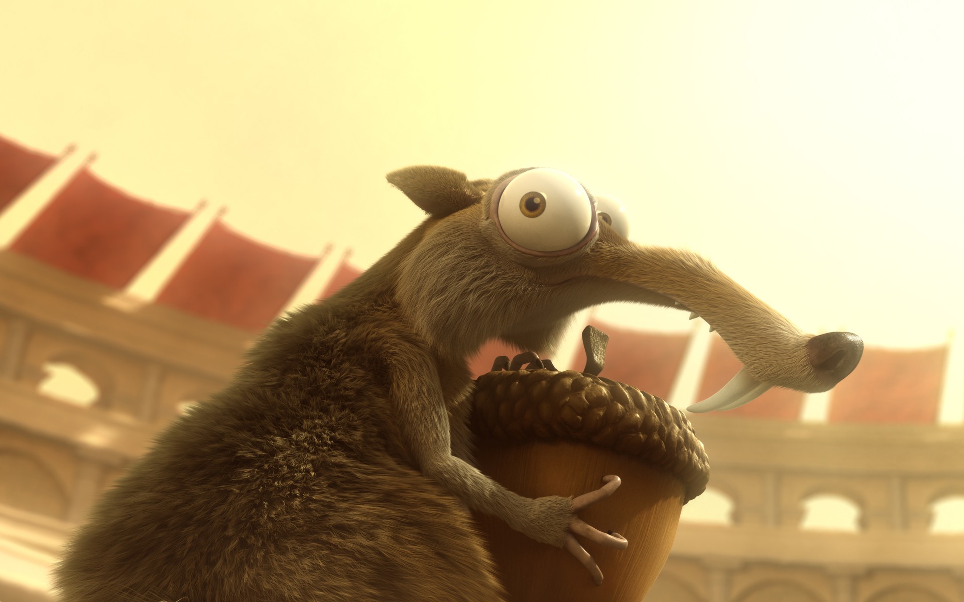 Ice Age Squirrel Acorns Scrat 1920x1200