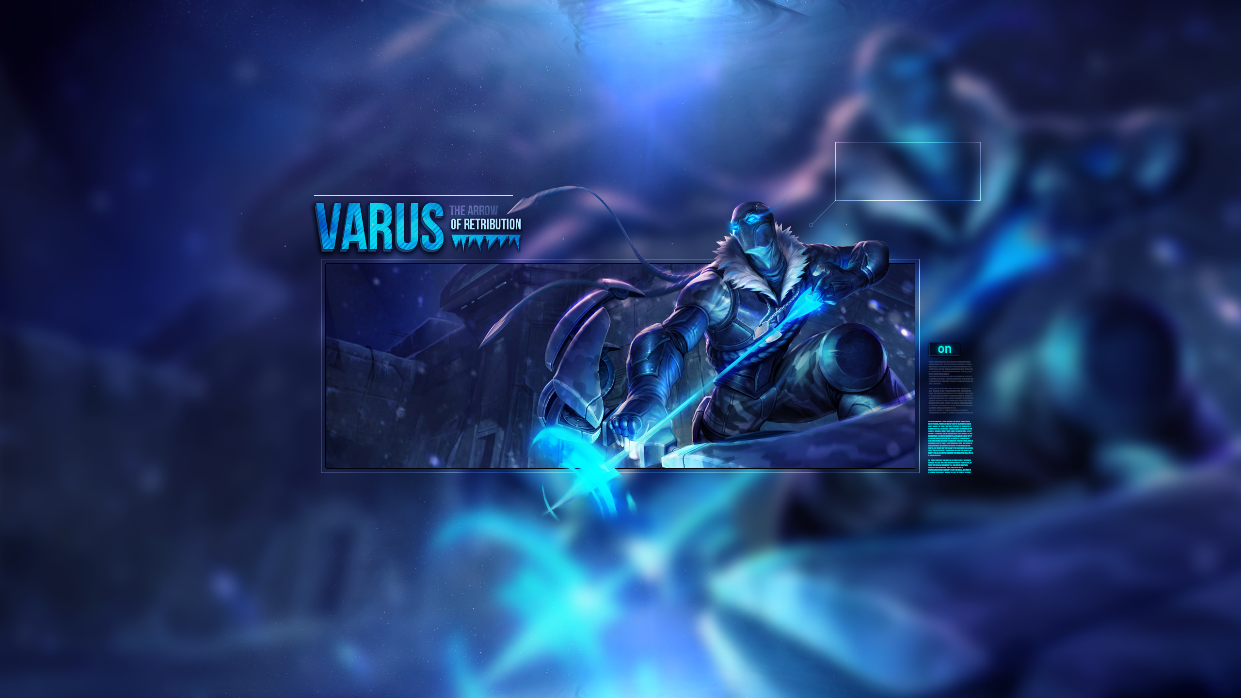 League Of Legends ADC Varus Cyan 2560x1440