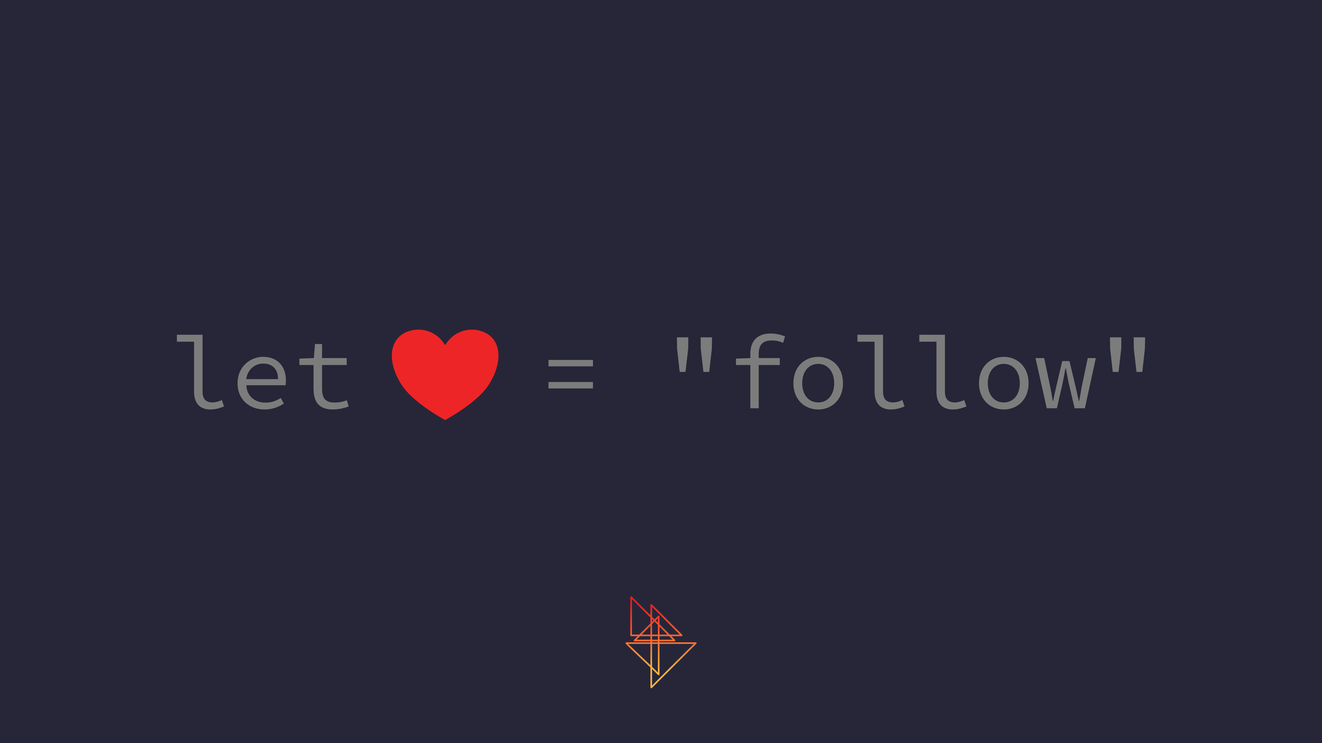 Code Programming Heart Design Simple Background Typography JavaScript 5120x2880