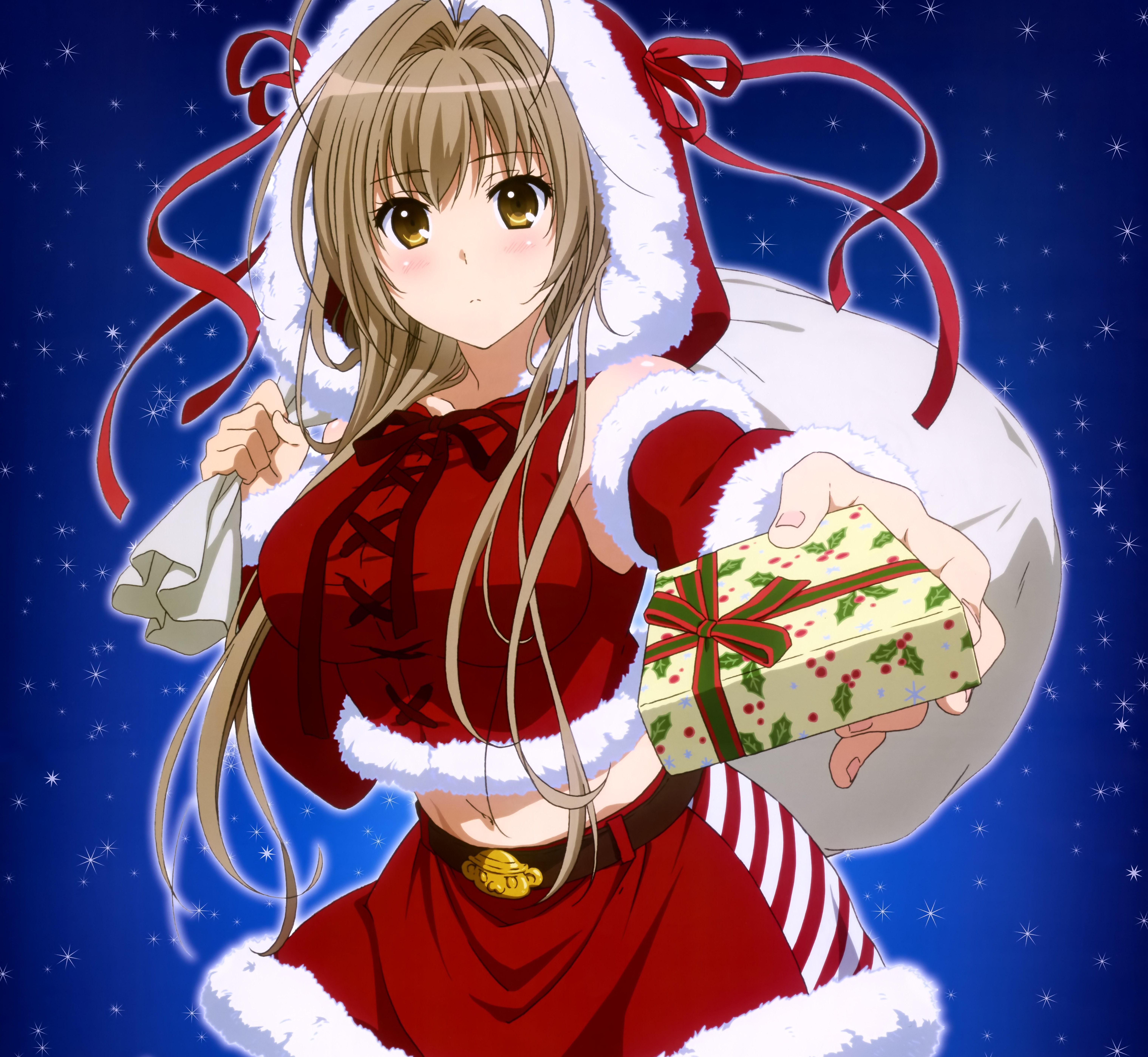 Santa Costume Anime Girls Anime Amagi Brilliant Park Sento Isuzu 6077x5594