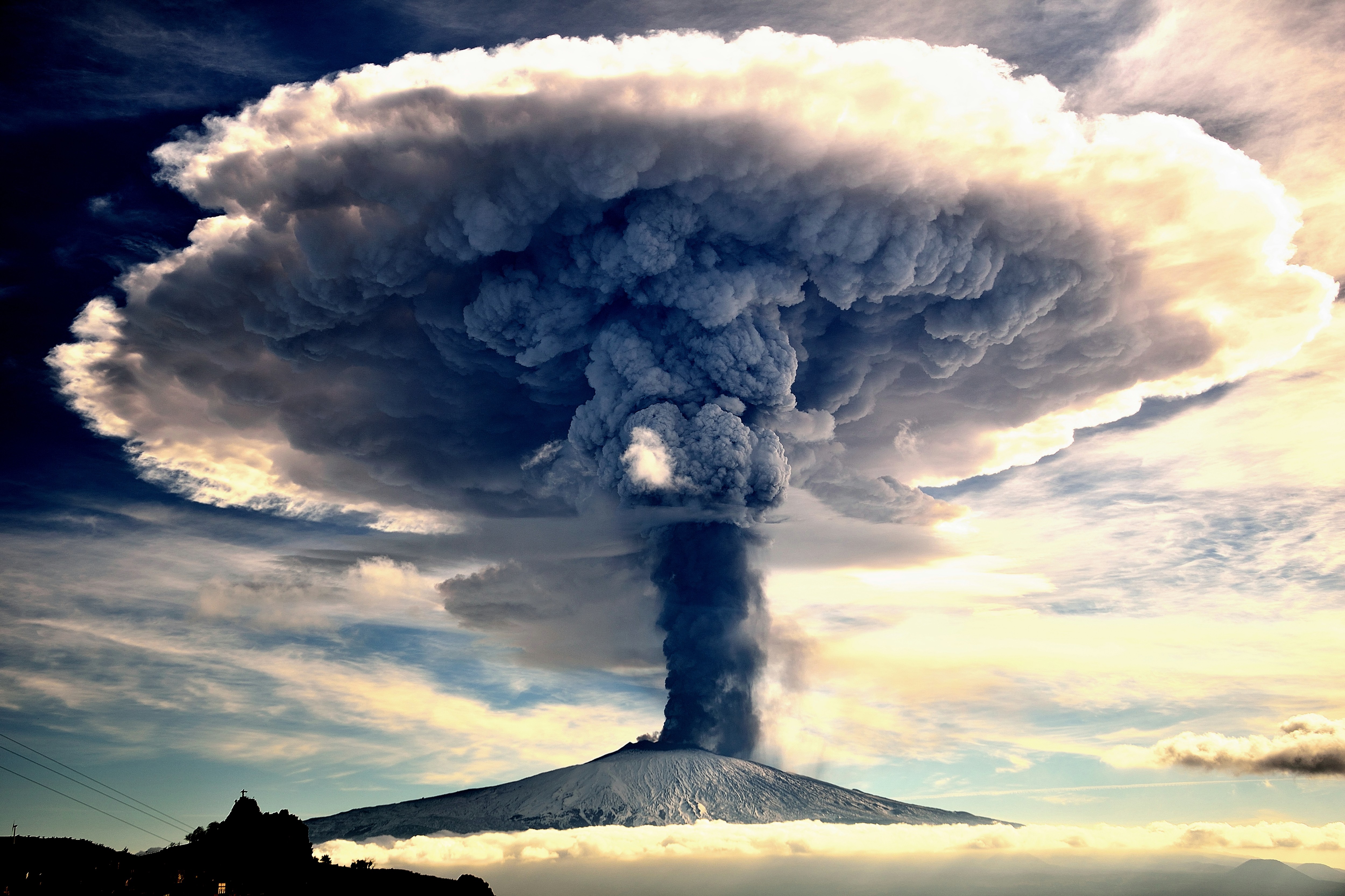 Volcano Eruptions Nature Sky 5000x3333