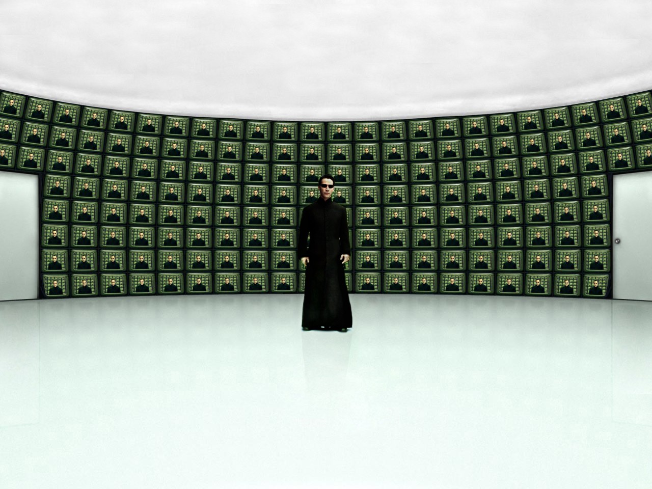 The Matrix Movies The Matrix Reloaded Neo Keanu Reeves 1280x960