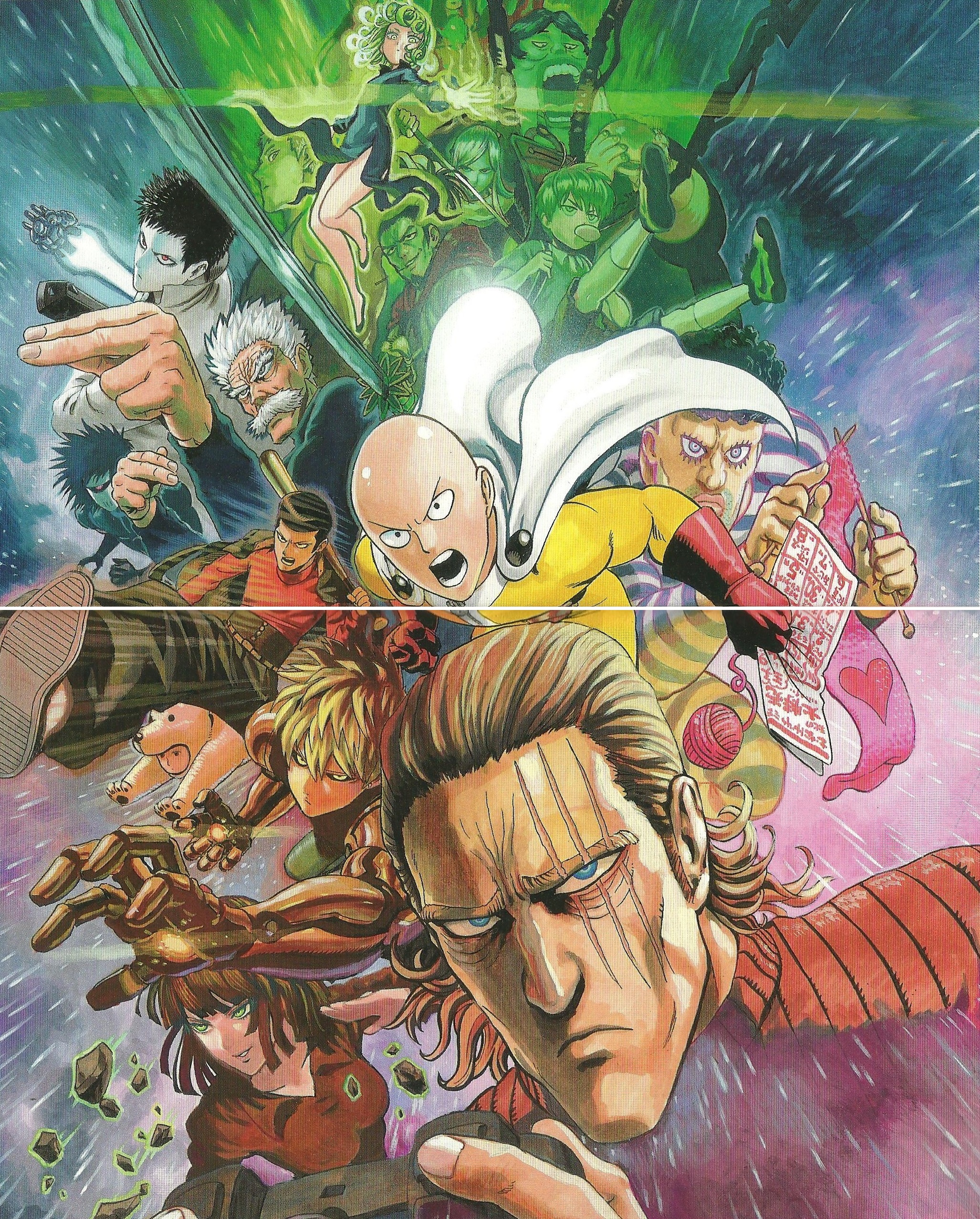 One Punch Man Yusuke Murata Saitama Genos Illustration 2054x2554