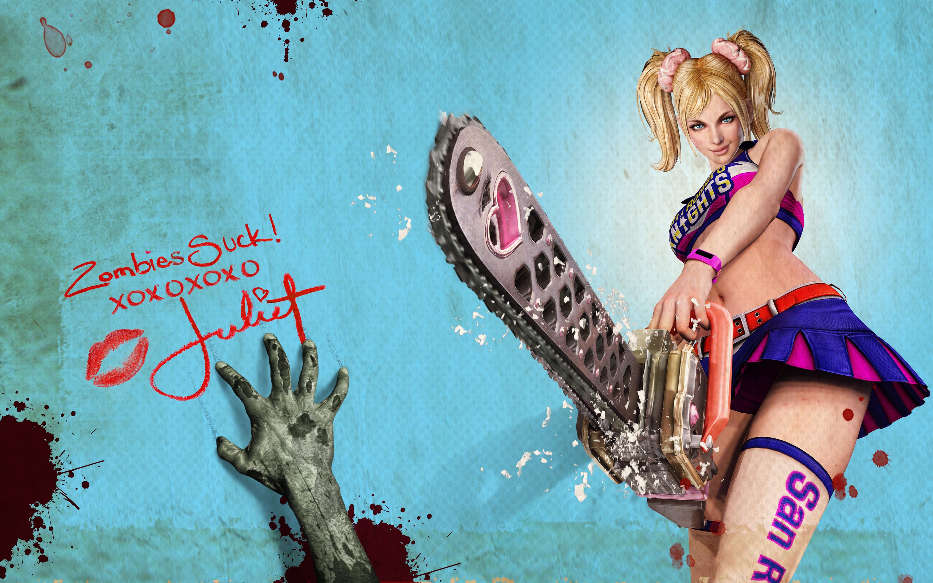 Zombies Chainsaws Video Games Lollipop Chainsaw 3200x2000
