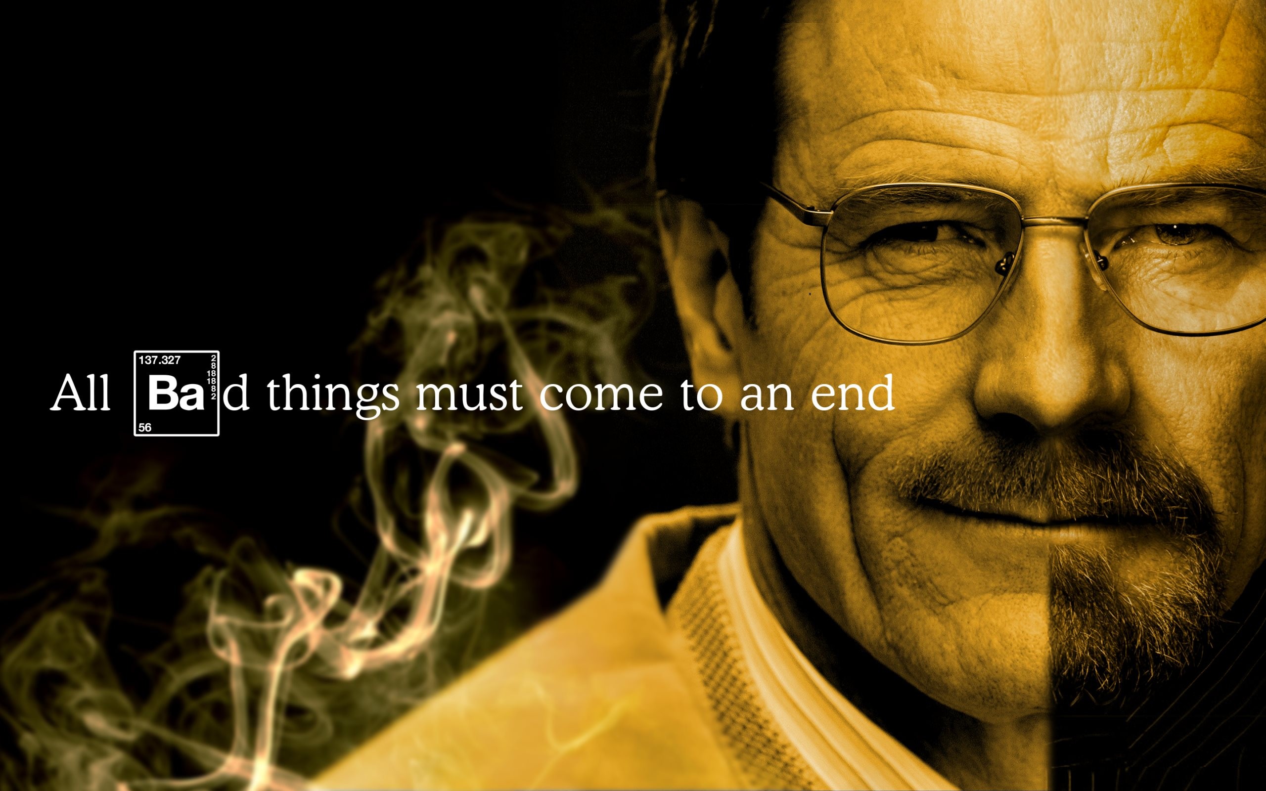 Breaking Bad Walter White Heisenberg Yellow Bryan Cranston 2560x1600