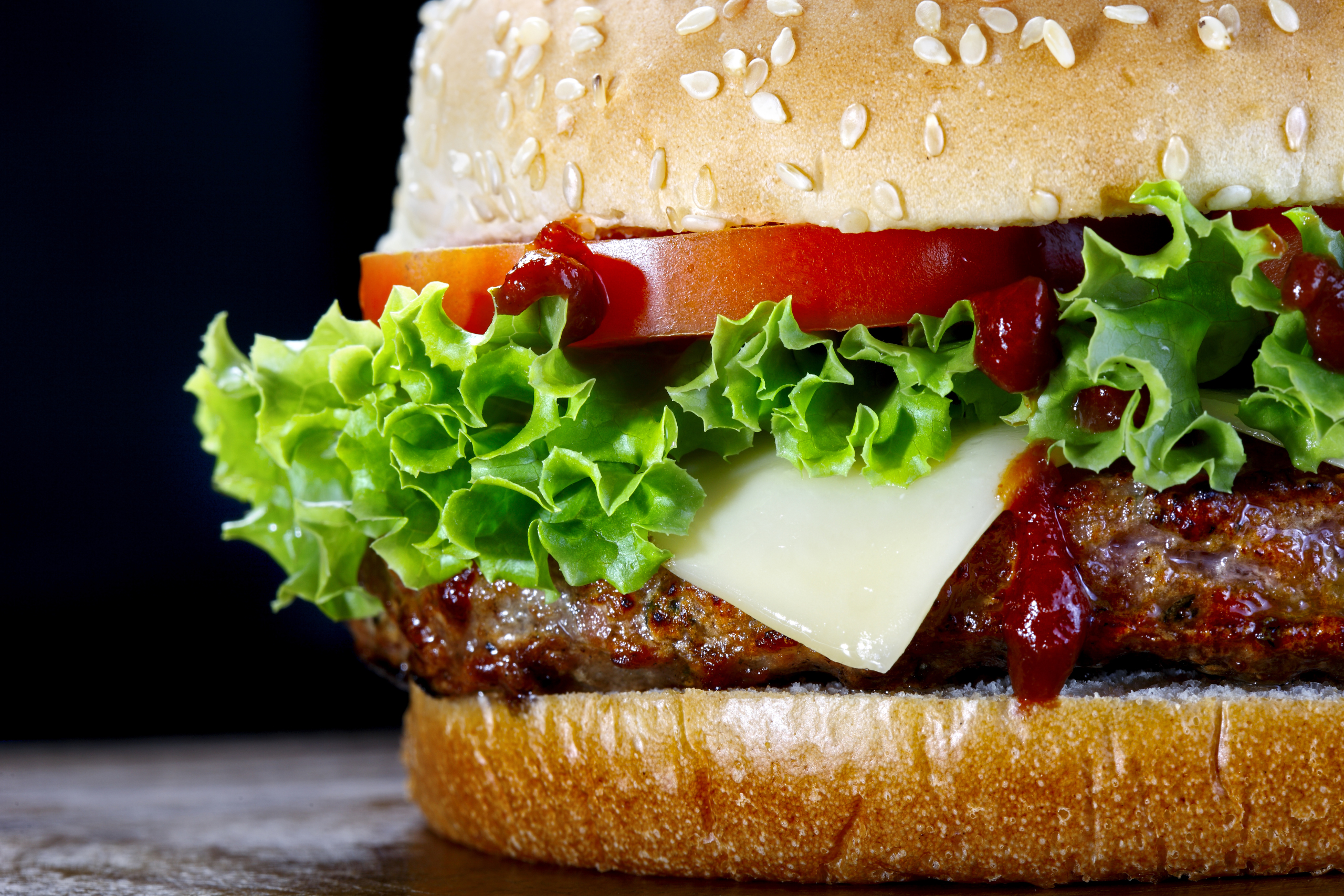 Meat Fast Food Hamburgers 2560x1707