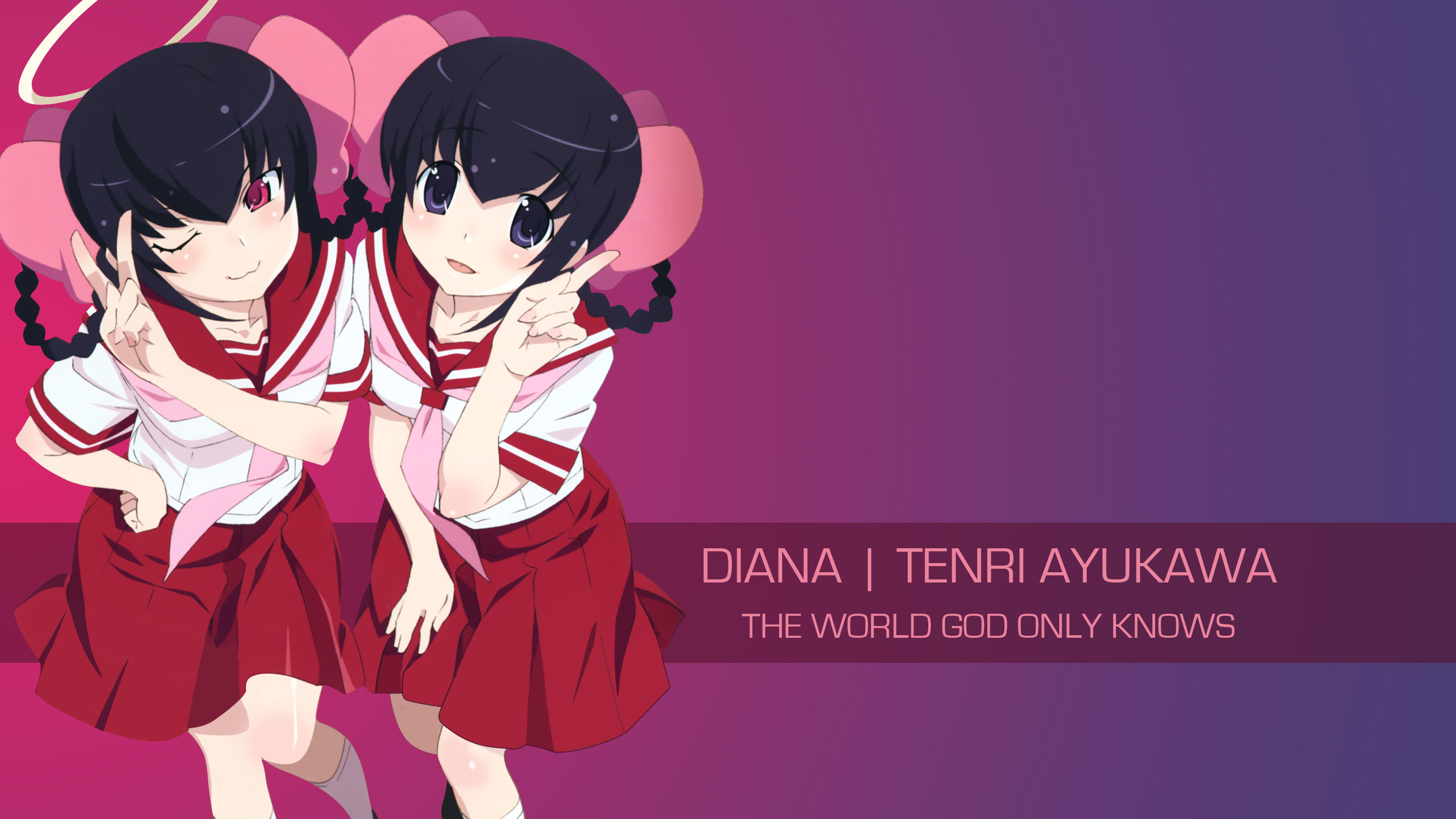 The World God Only Knows Anime Girls Diana 3840x2160