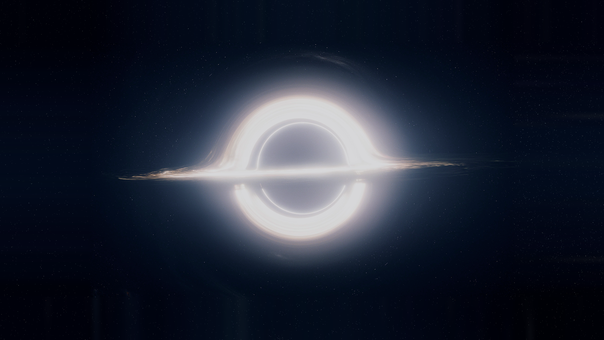Space Interstellar Movie Black Holes Supermassive Black Hole Astronomy 2560x1440