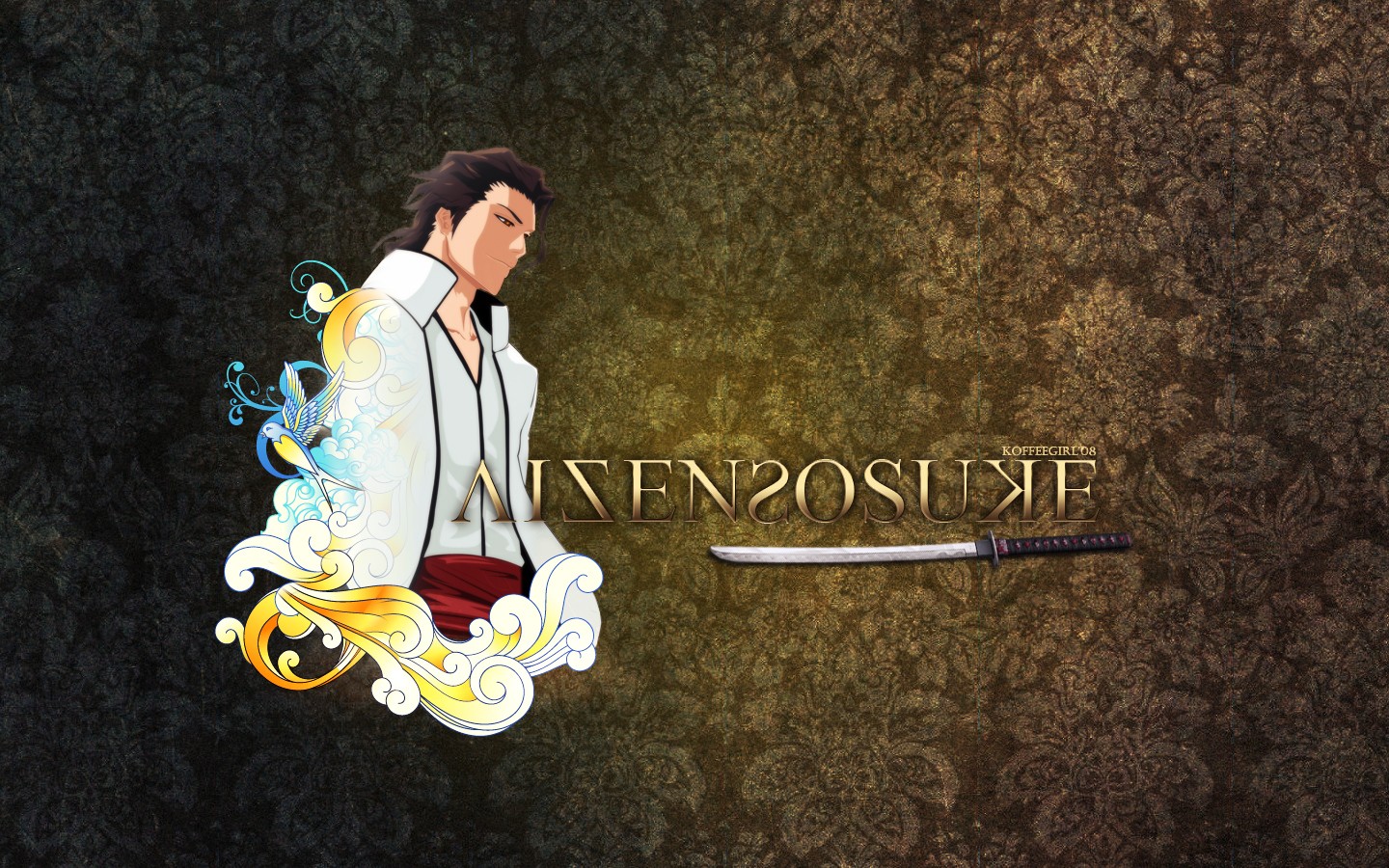 Bleach Sousuke Aizen Anime Boys Sword Anime 1440x900