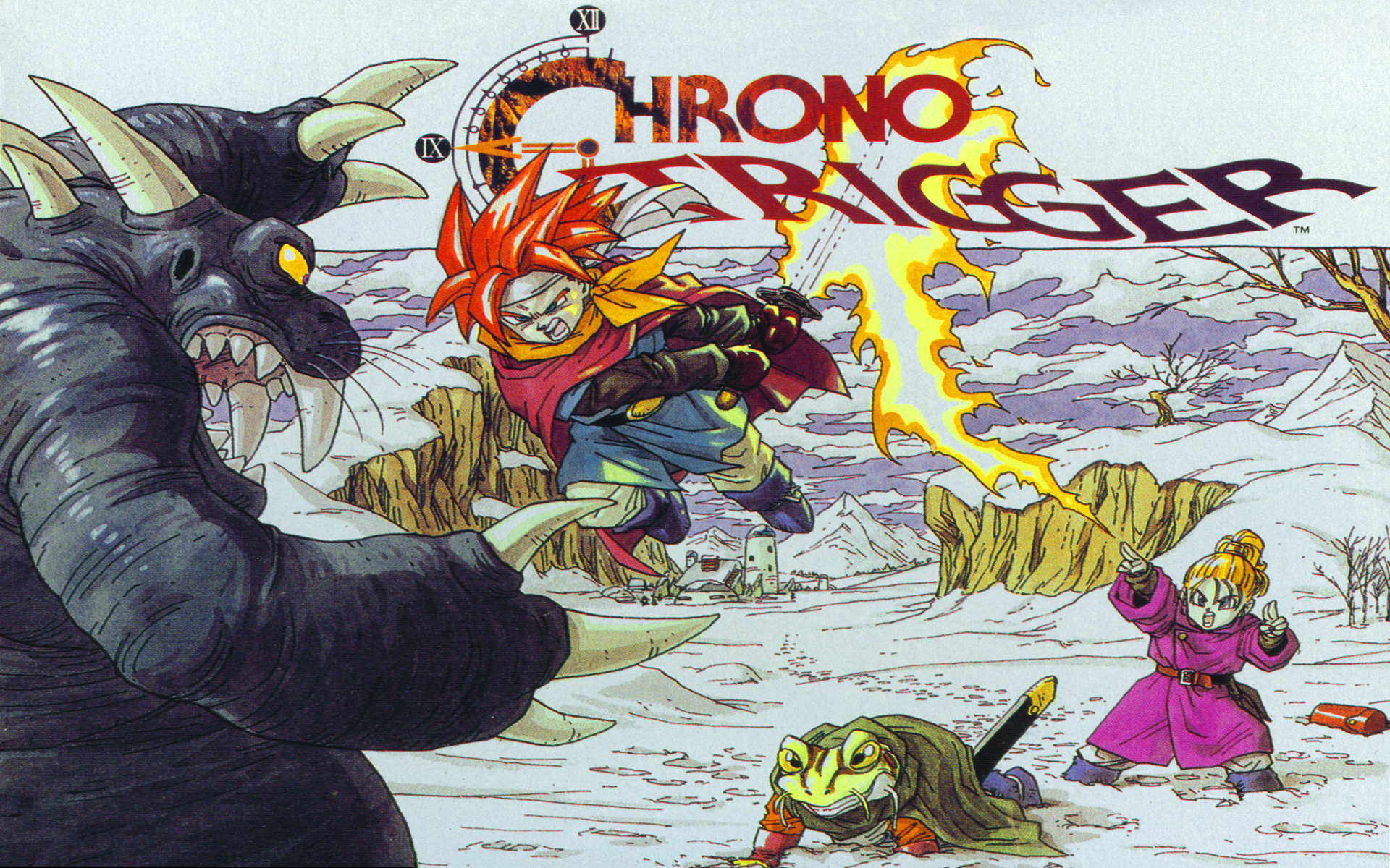 Chrono Trigger SNES JRPGs Video Games Fantasy Art Retro Games 1920x1200