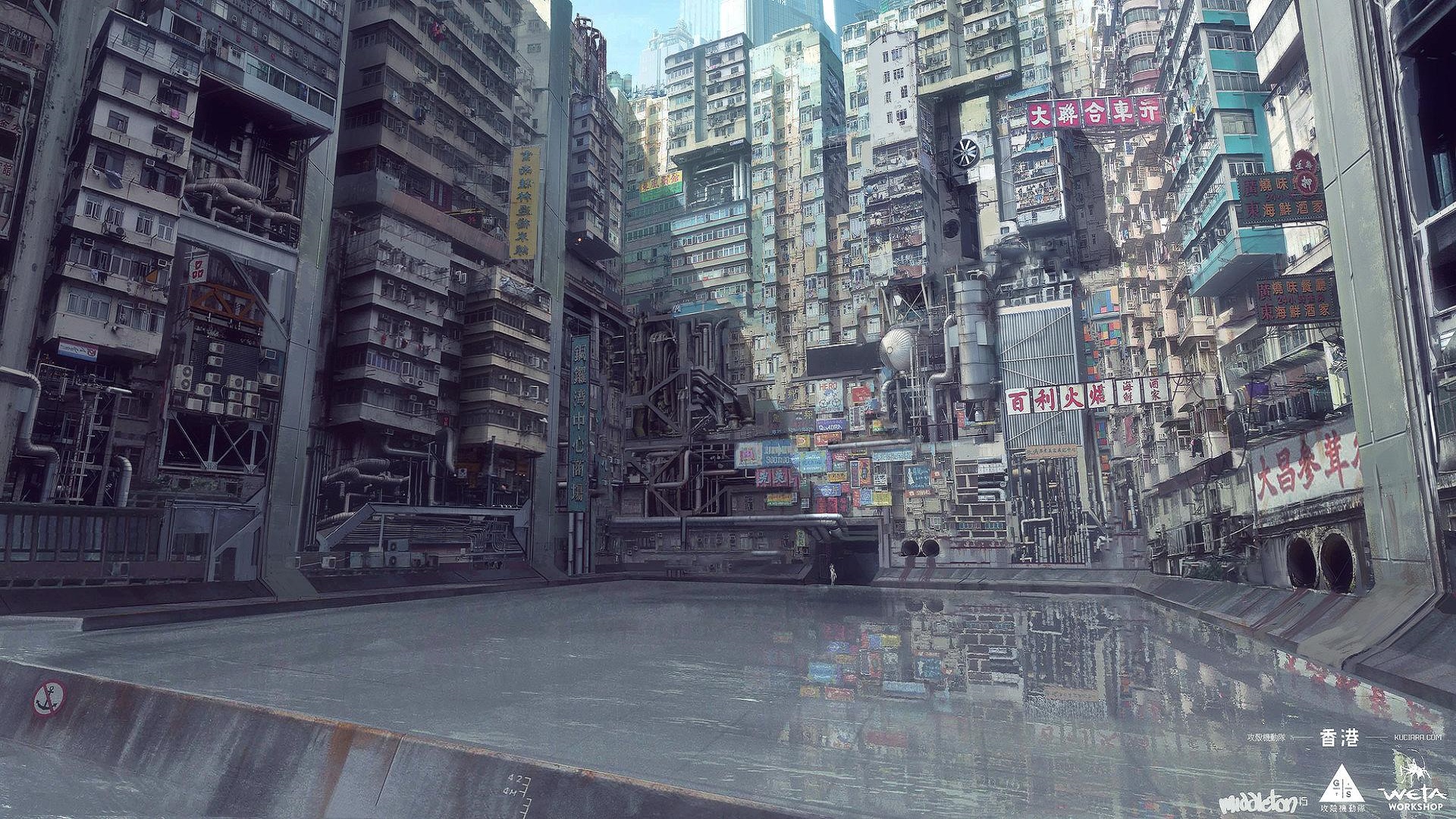 Ghost In The Shell Water City Apartments 1920x1080