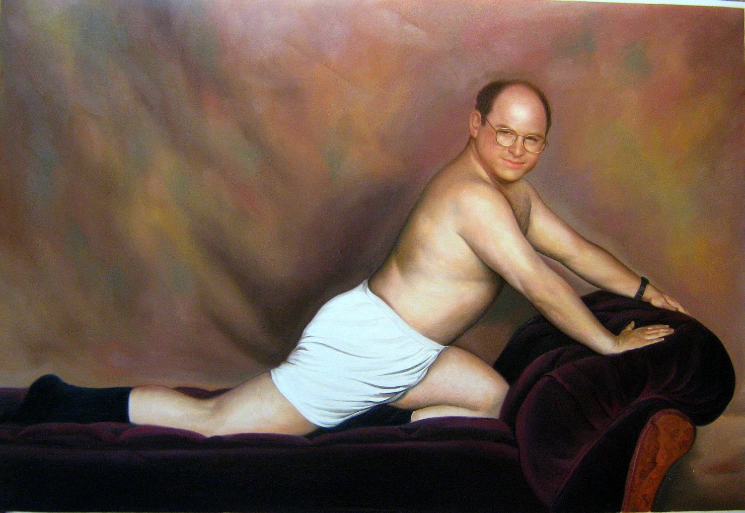 Seinfeld Actor Humor Couch Men Artwork George Costanza 1500x1033