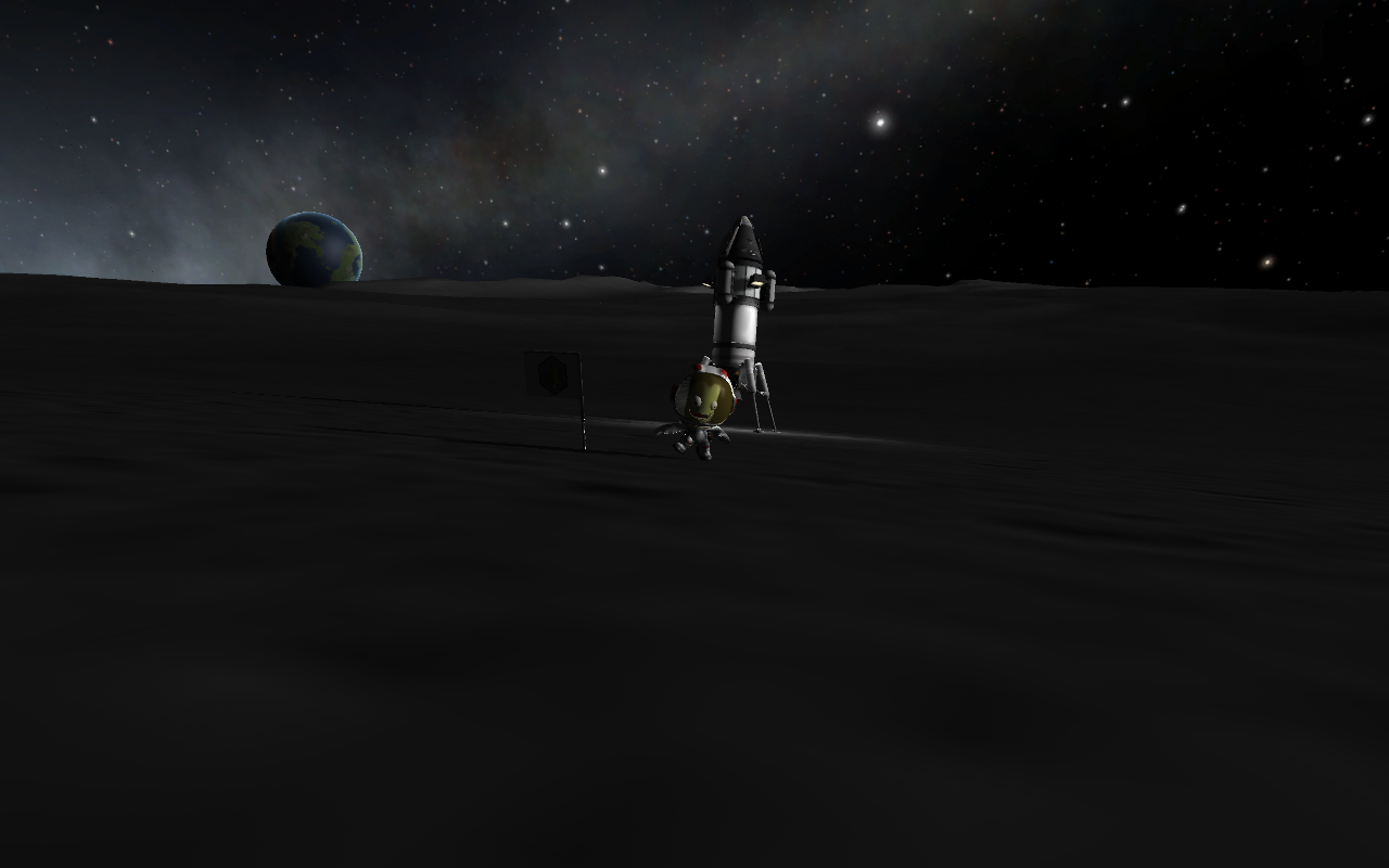 Kerbal Space Program Space Mun Video Games 1280x800