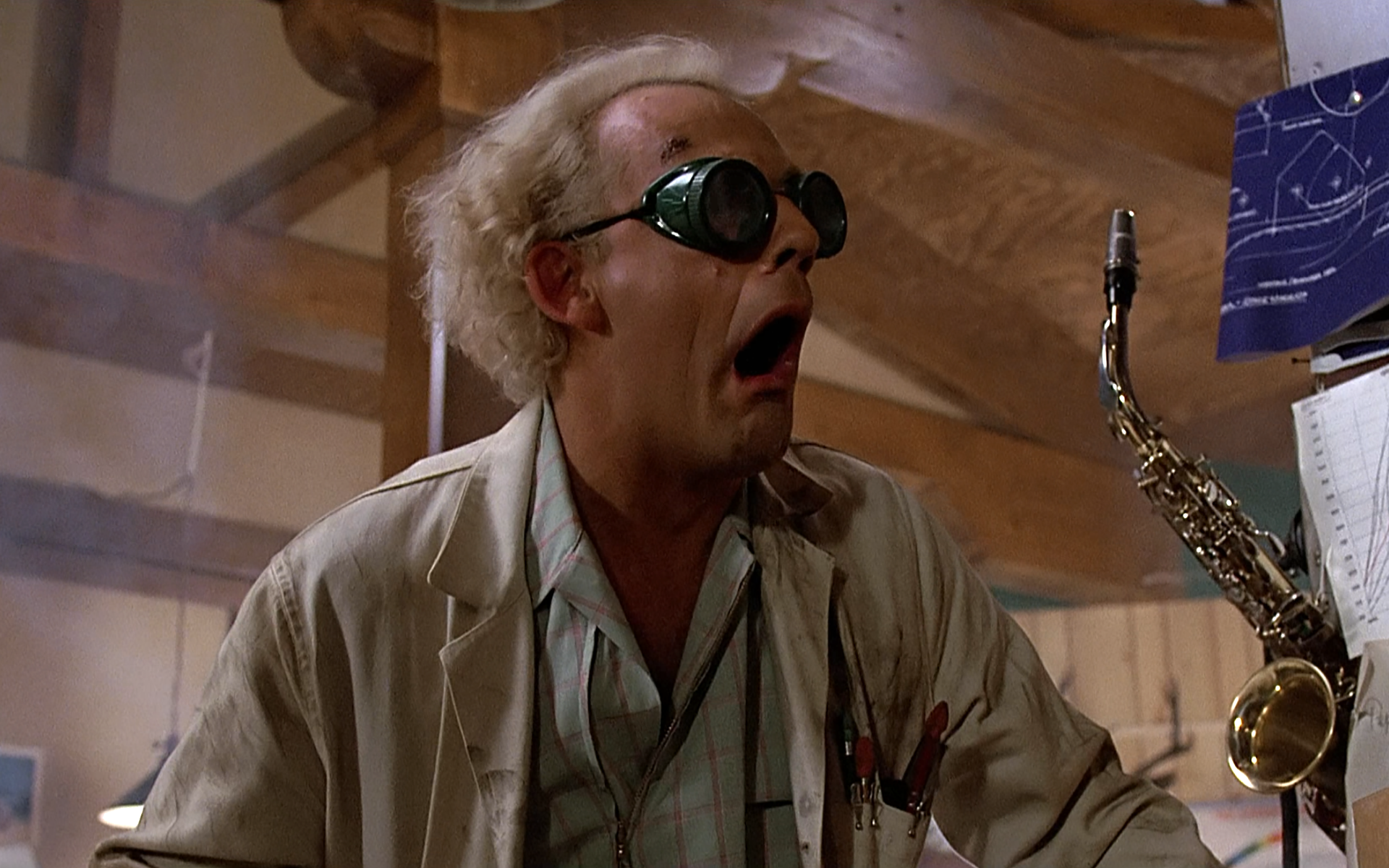 Back To The Future Dr Emmett Brown Movies Christopher Lloyd 1920x1200