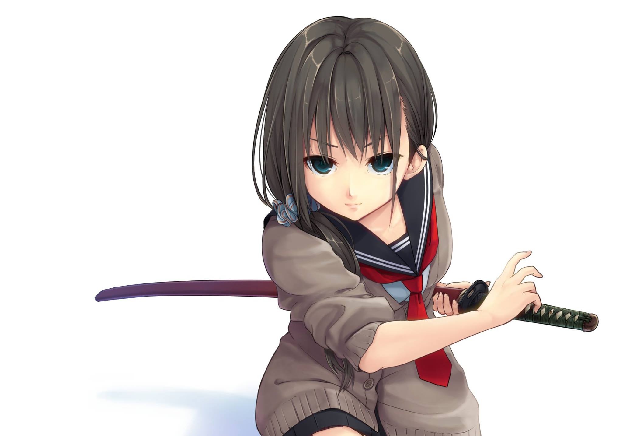 Japanese Sword Schoolgirl 2048x1432