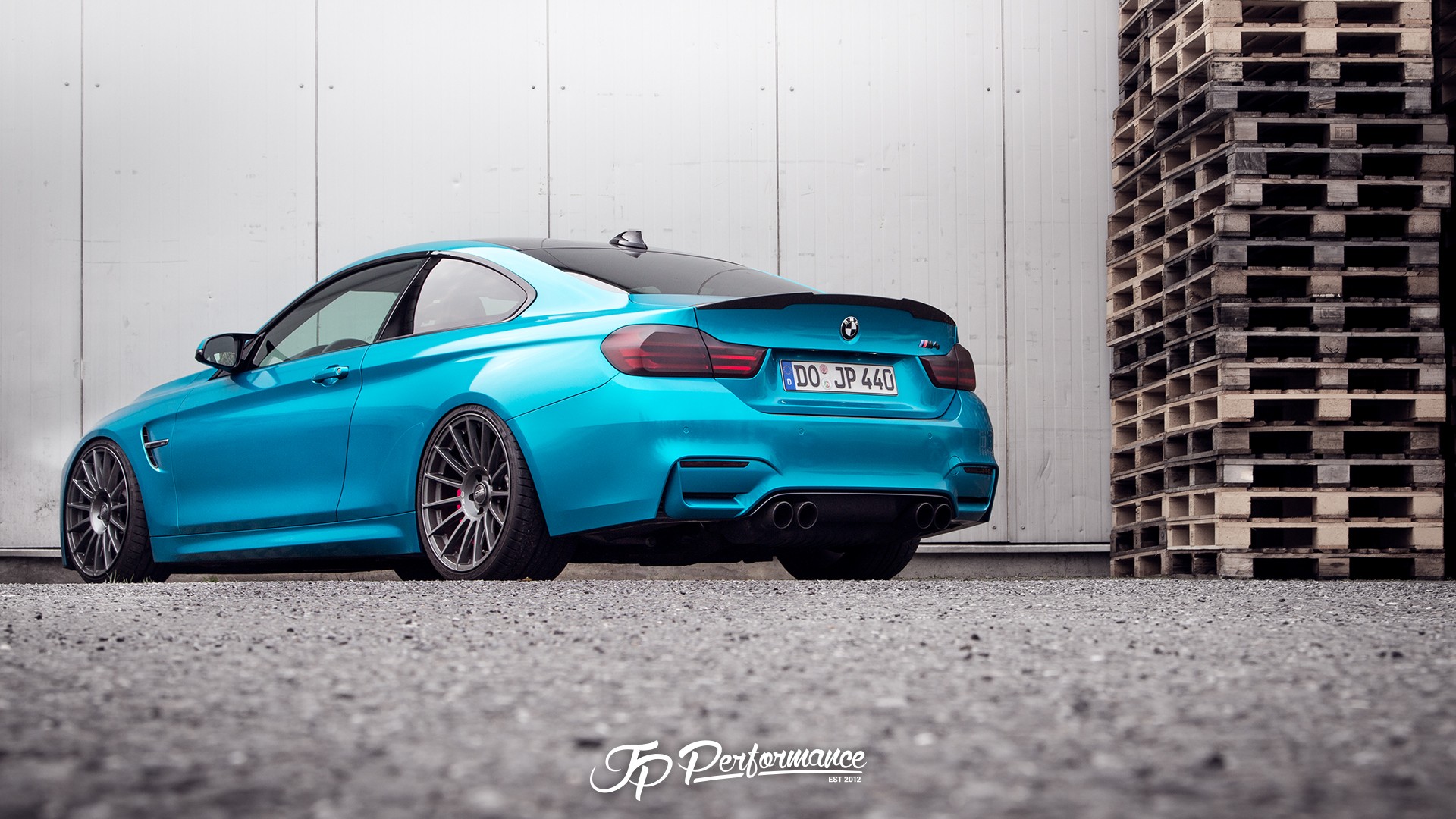 BMW JP Performance BMW M4 Blue Cars Car 1920x1080