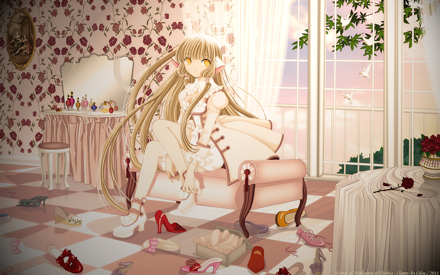 CLAMP Chobits Chii 1440x900