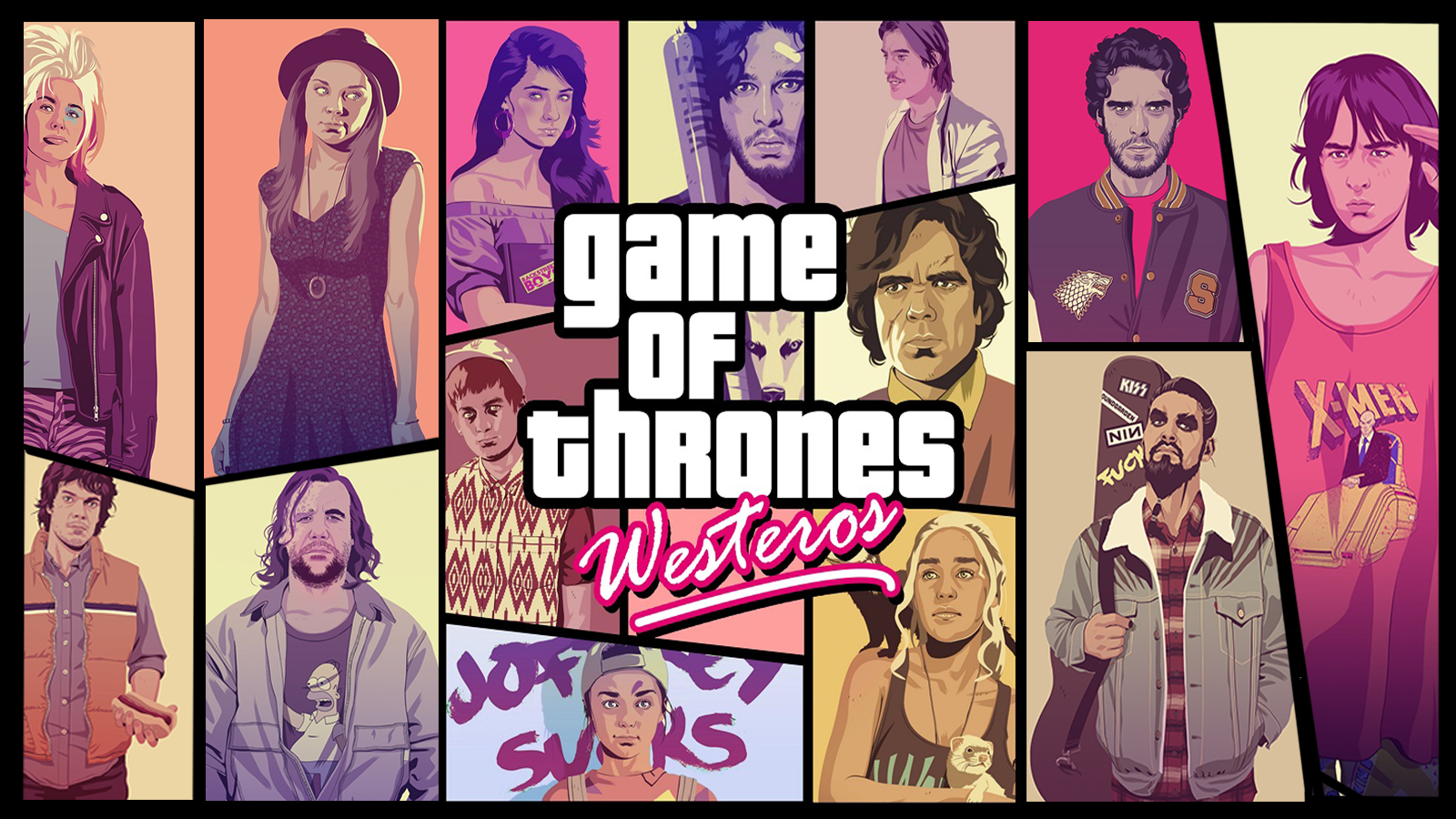 Game Of Thrones Vector Crossover Grand Theft Auto Cersei Lannister Lena Headey Margaery Tyrell Natal 1600x900