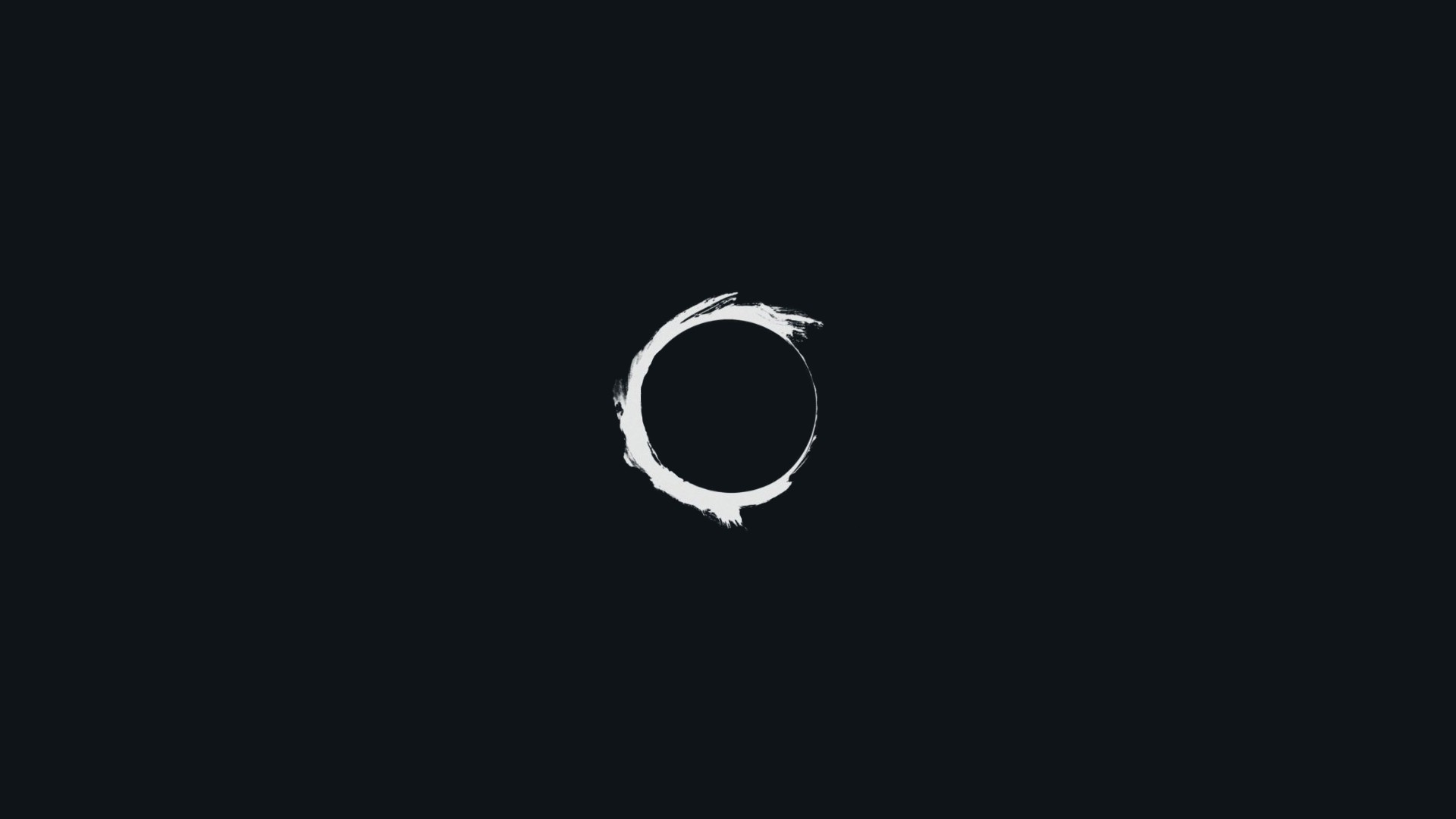 Gray Lantern Circle Simple Background Black Background Album Covers Minimalism Circle Arrival Minima 1920x1080