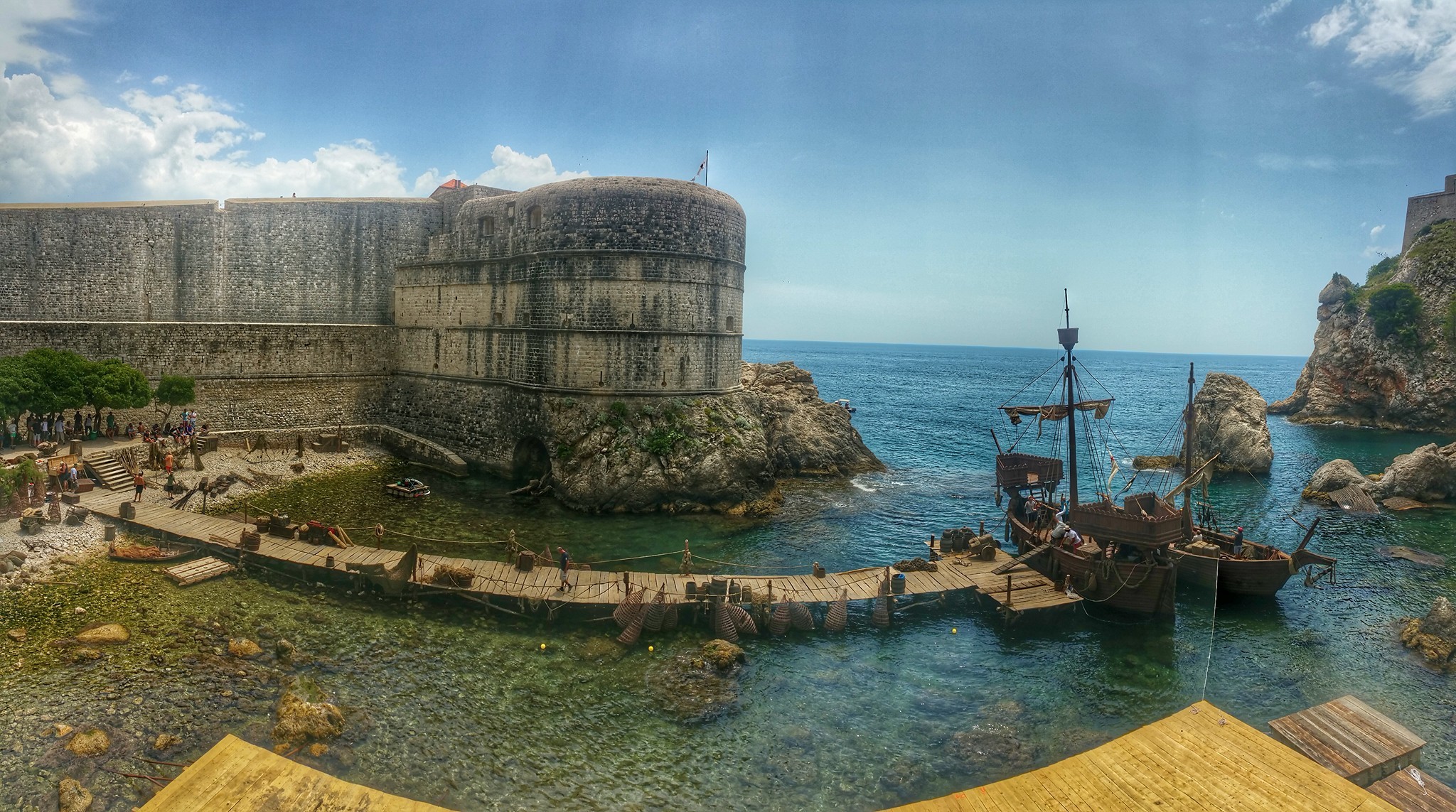 Dubrovnik Croatia Game Of Thrones Set Movie Sets Film Set Television Sets Sea Coast Ship Pirates 2048x1143