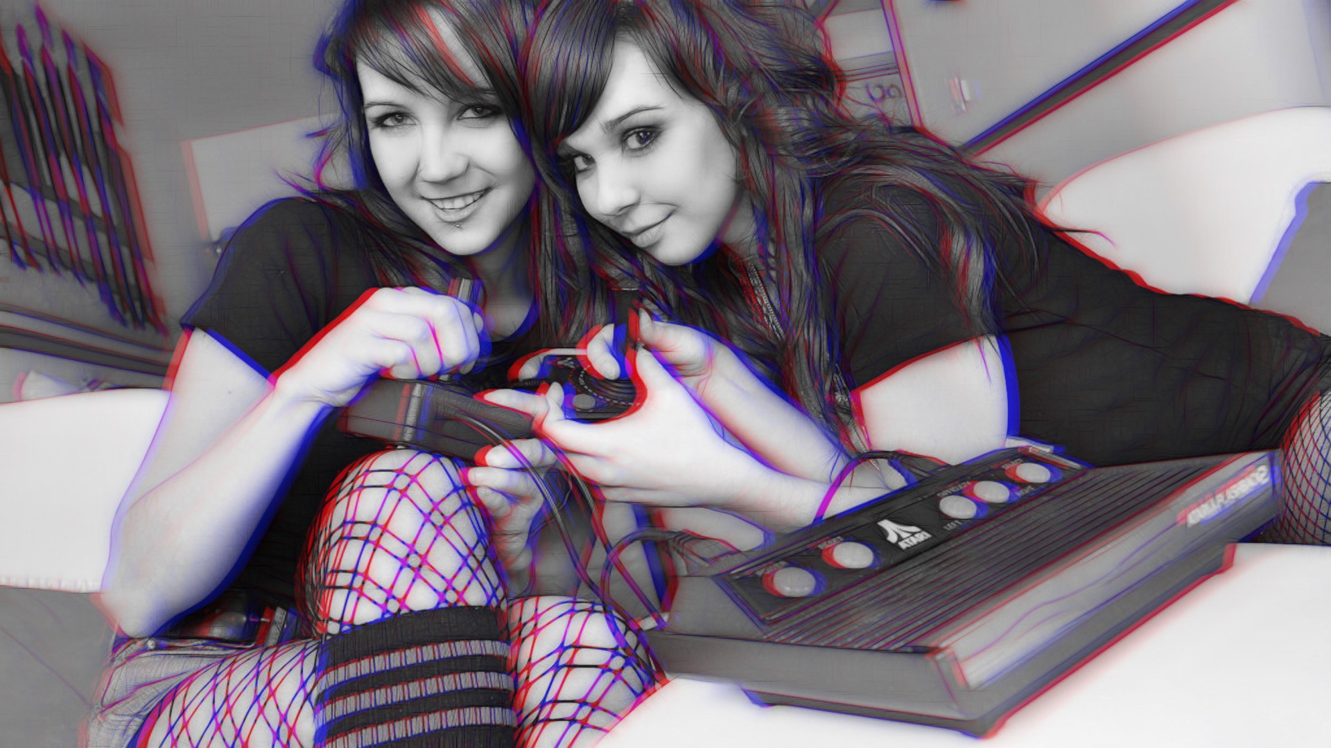 Anaglyph 3D Atari 1920x1080