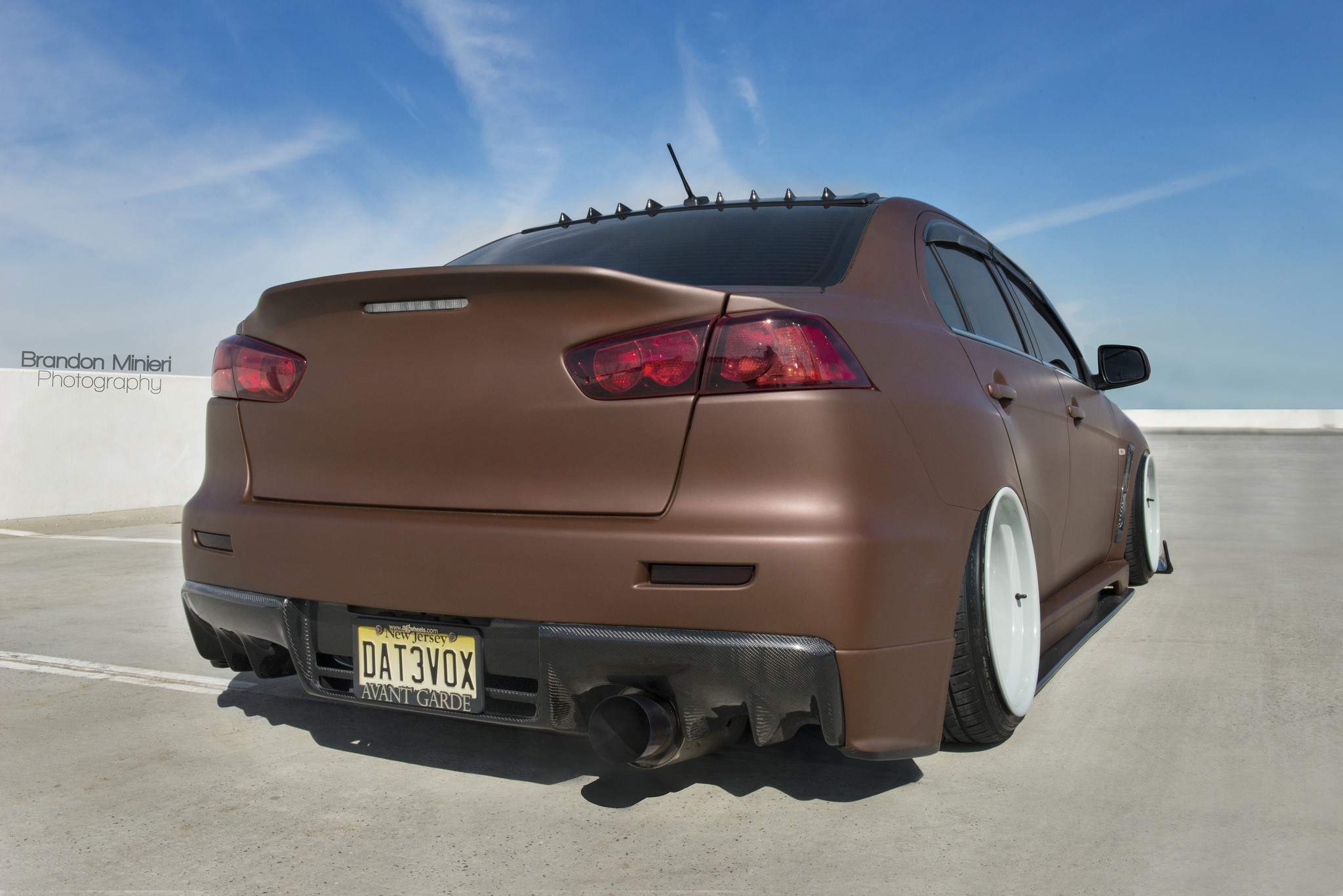 Mitsubishi Lancer Evo X Mitsubishi Lancer Mitsubishi Chocolate Car Brown Cars Vehicle Colored Wheels 2048x1367