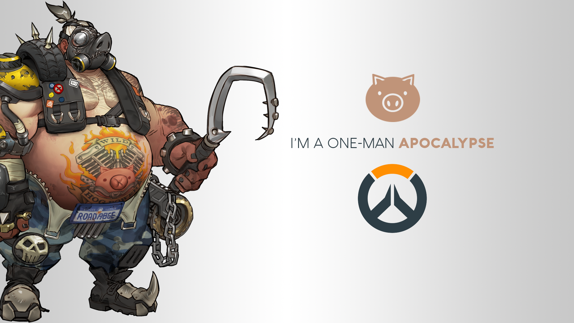 Blizzard Entertainment Overwatch Video Games Logo DXHHH101 Author Roadhog Mako Rutledge 1920x1080