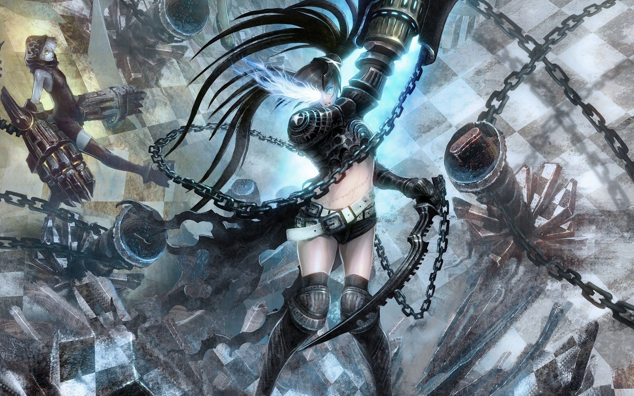 Artwork Black Rock Shooter Soft Shading Anime Anime Girls 2560x1600