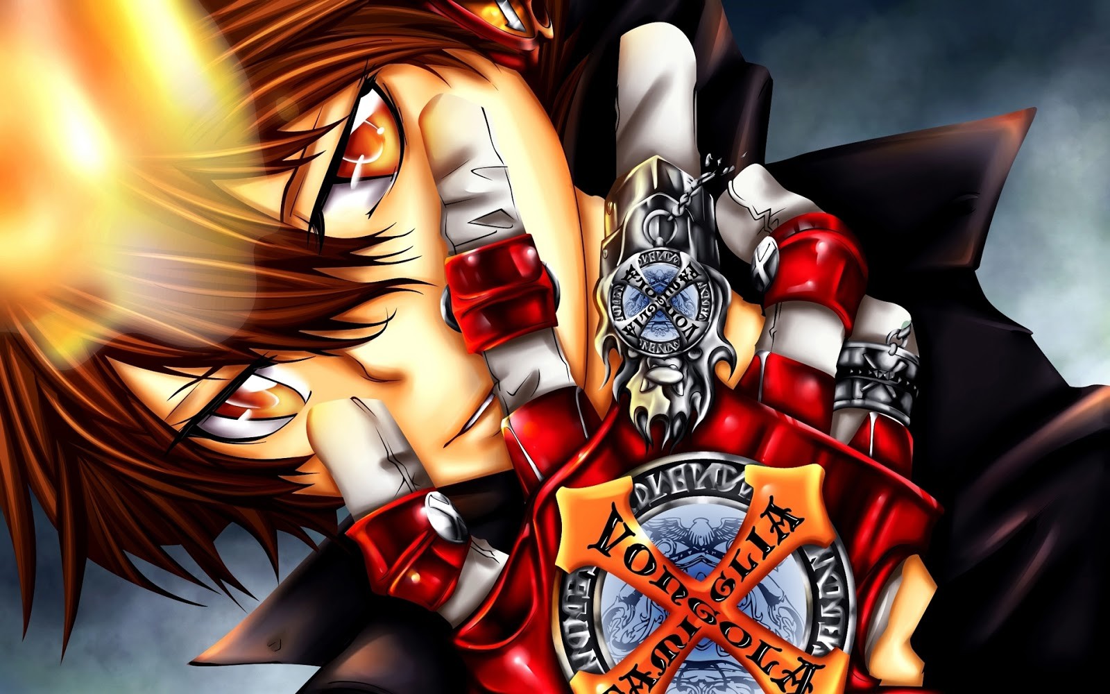 Katekyo Hitman Reborn Anime Glowing Eyes 1600x1000