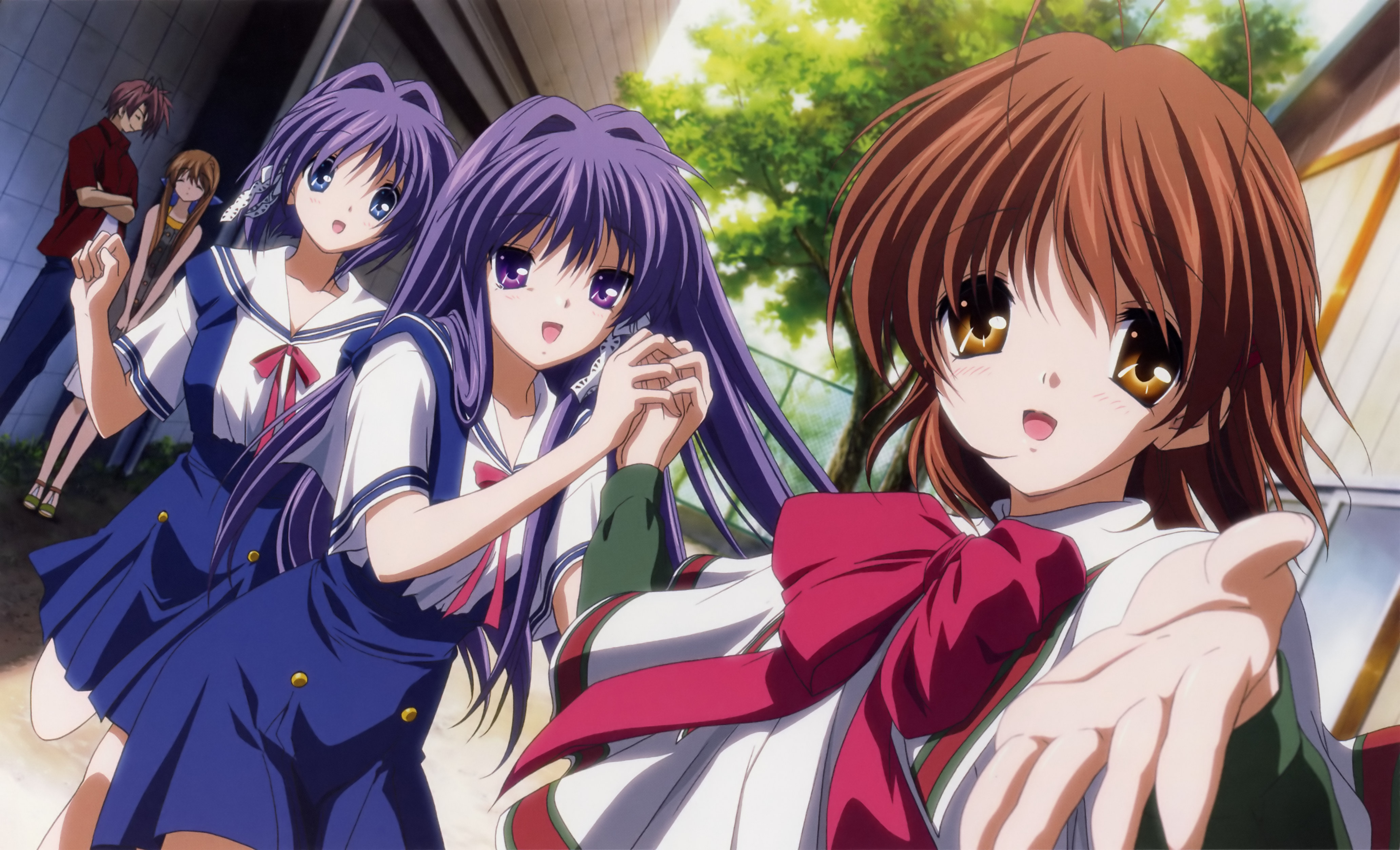 Nagisa Furukawa Kyou Fujibayashi Ryou Fujibayashi Sanae Furukawa Akio Furukawa 4129x2506