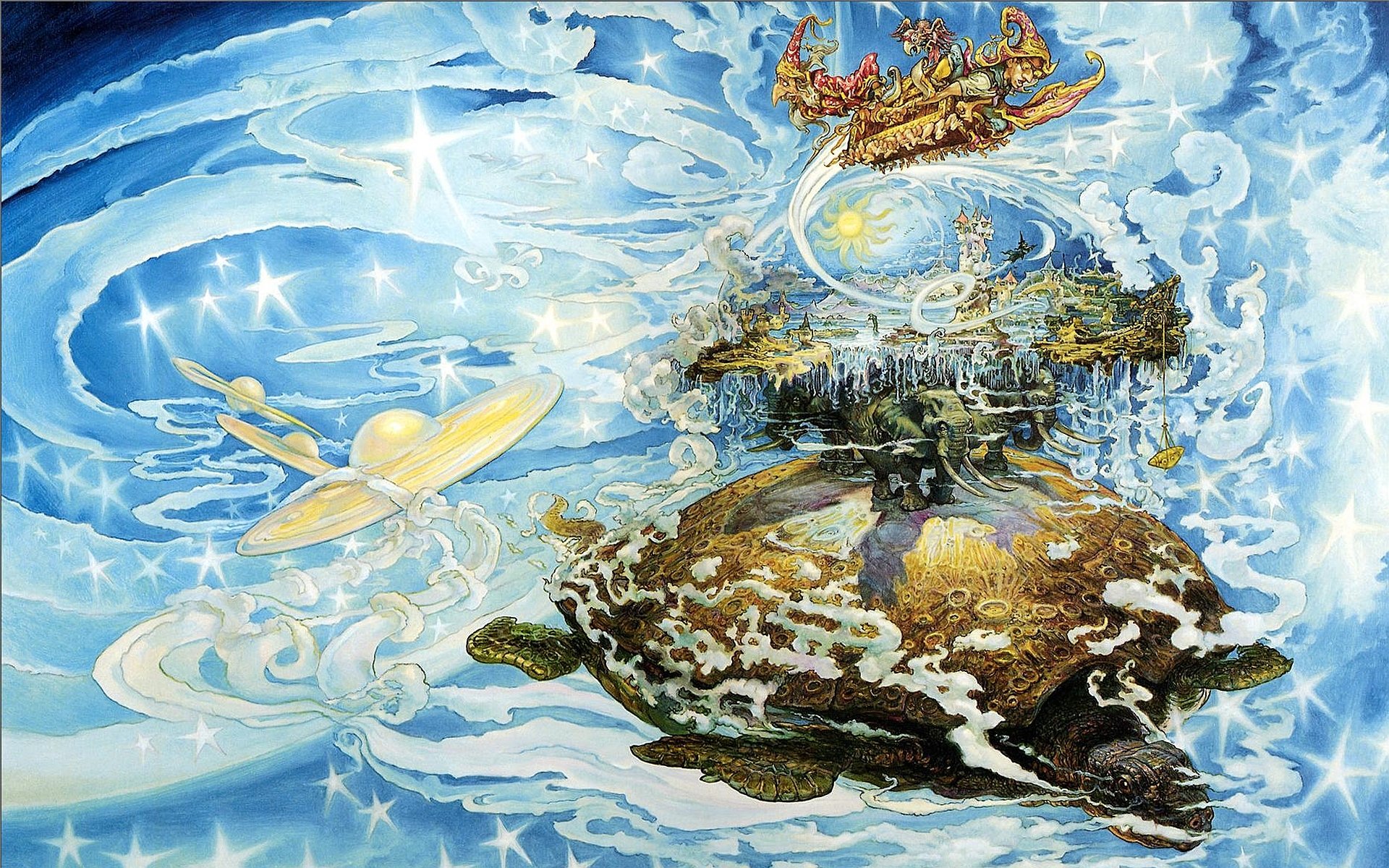 Discworld Books Fantasy Art Artwork Terry Pratchett 1920x1200