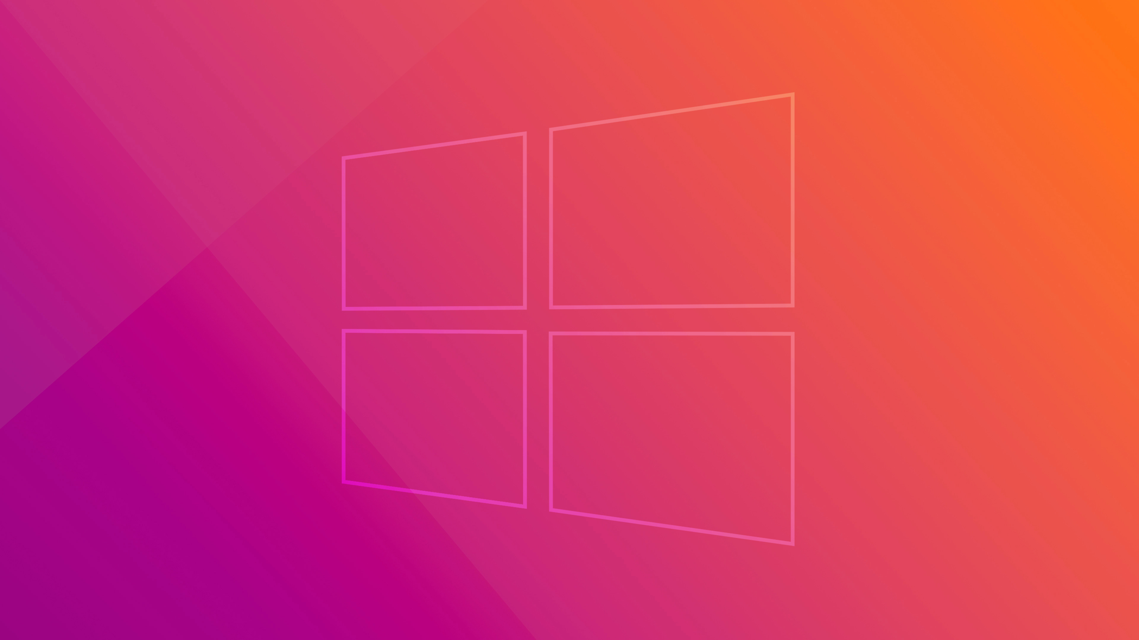 Windows 10 Microsoft Gradient Minimalism Cursed 3840x2160