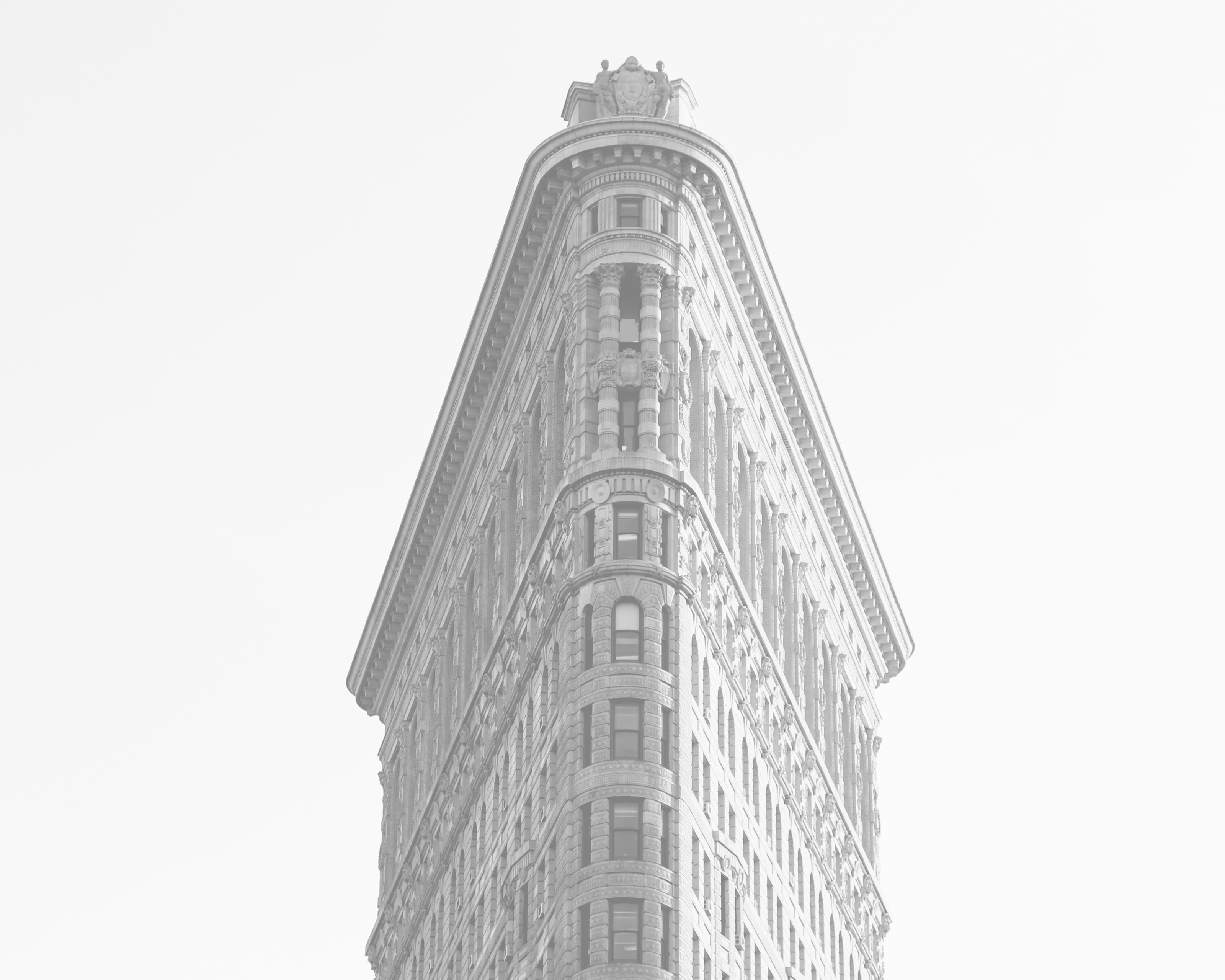 Building Monochrome New York City Flatiron Building 3200x2560
