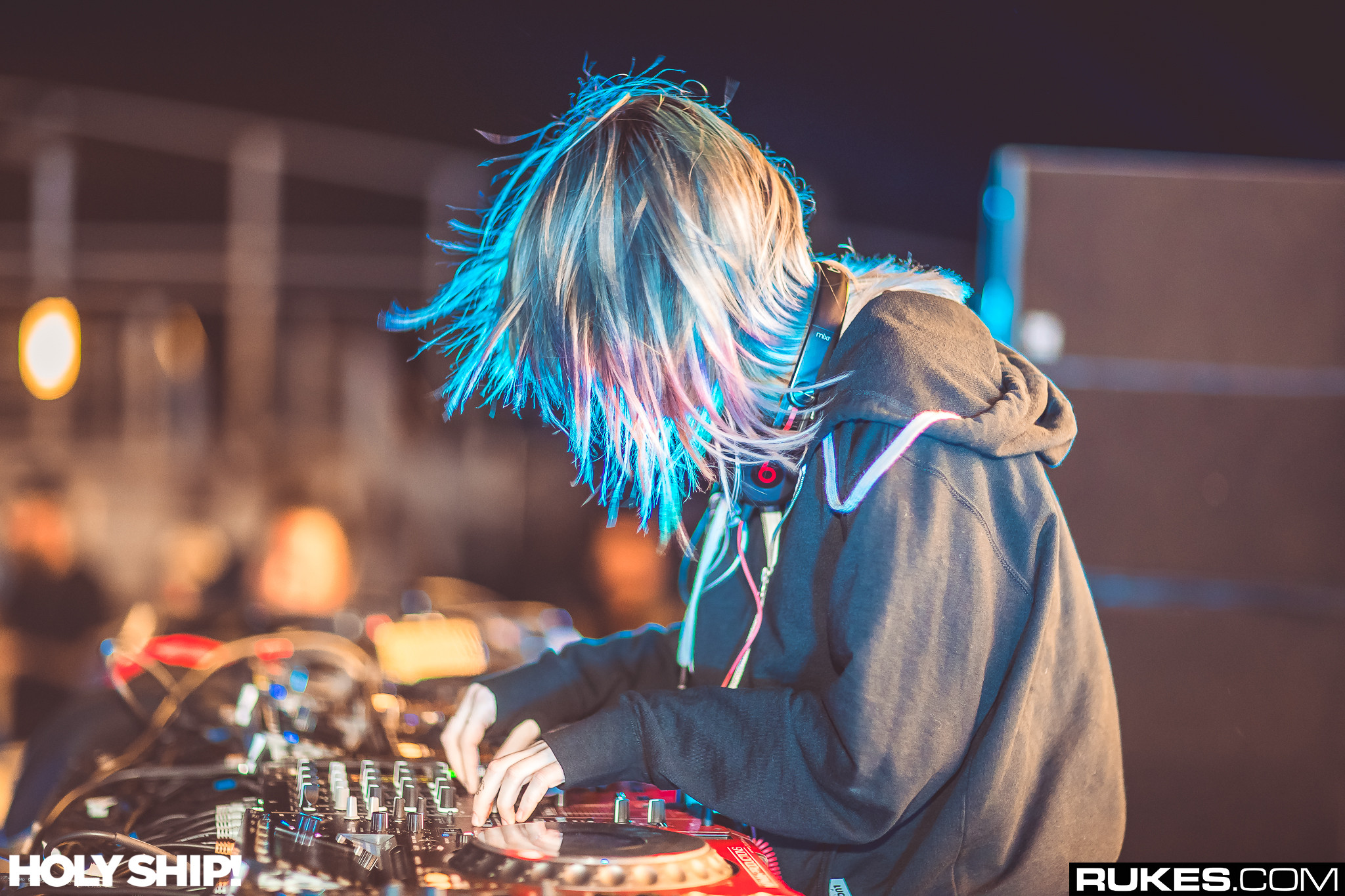 Holy Ship Mija Dyed Hair Rukes DJ Mixing Consoles 2048x1365