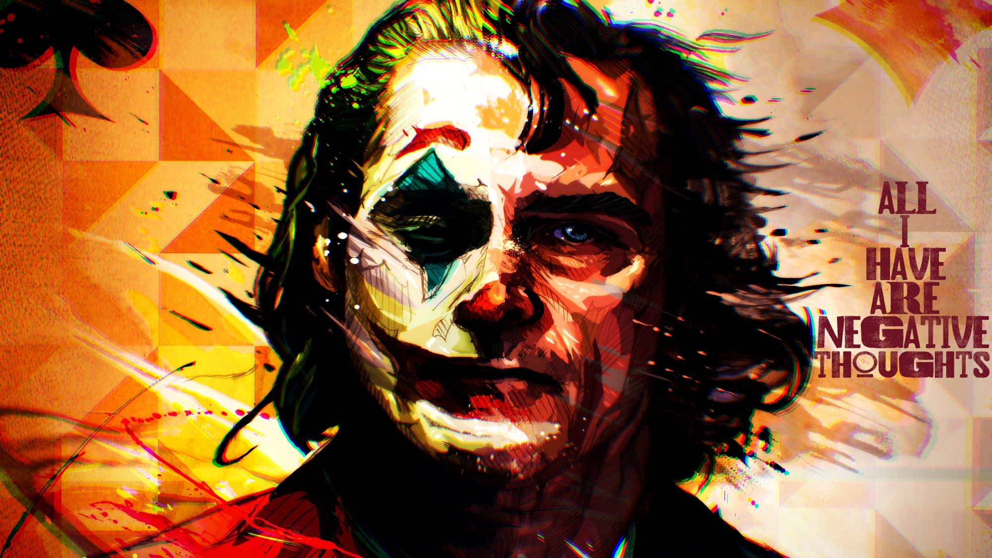 Joker Joker 2019 Movie Joaquin Phoenix Artwork Movies Quote Face 2000x1125