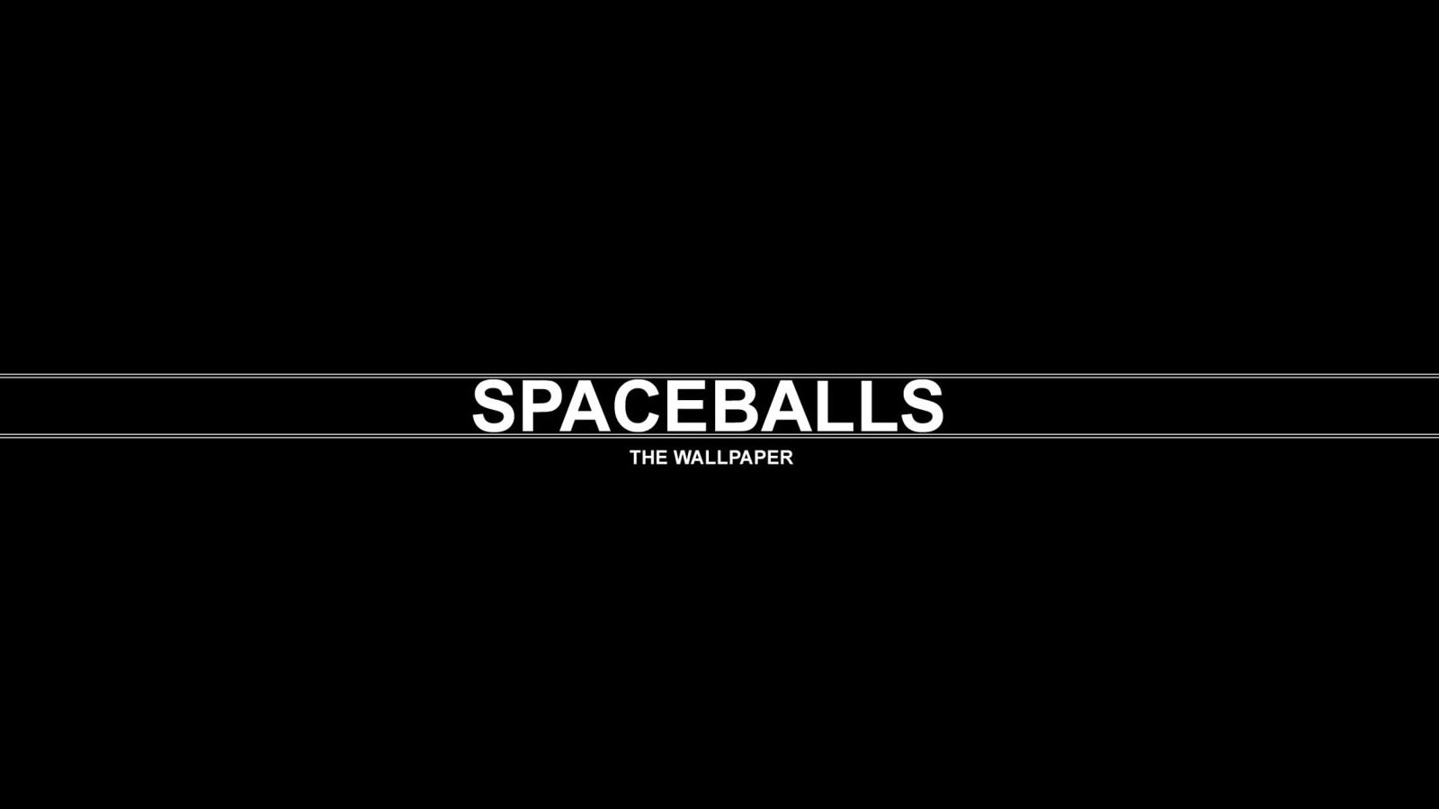 Spaceballs Typography Minimalism 1600x900