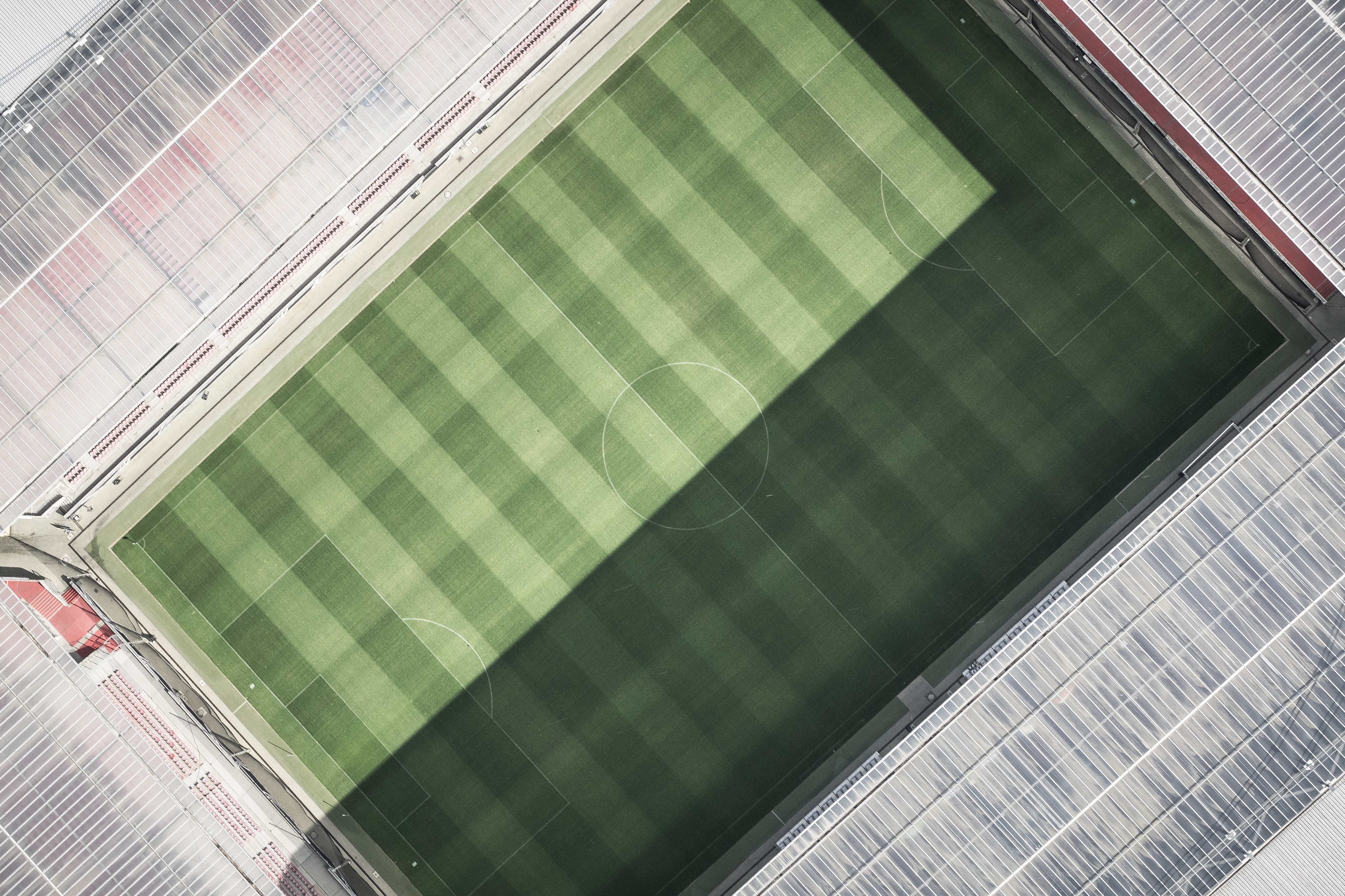 Soccer Field Aerial View Stadium Old Trafford Manchester United 4608x3072