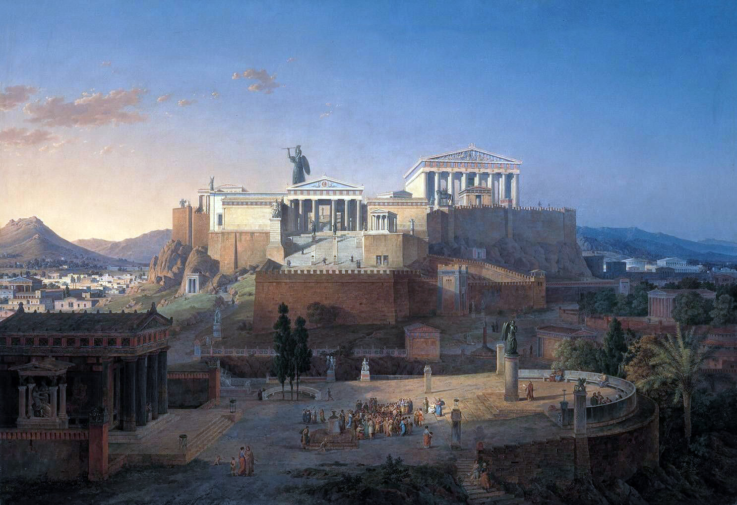 Akropolis Leo Von Klenze Classical Art Classic Art Ancient Greece Painting 1486x1018