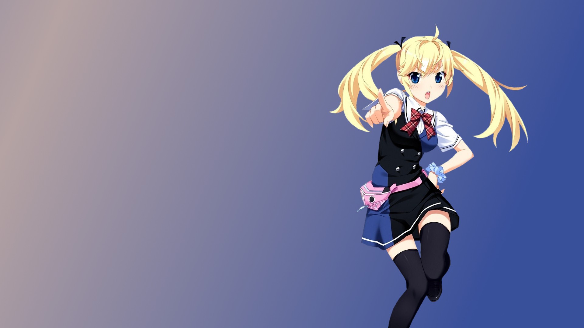 Grisaia No Kajitsu Anime Girls Matsushima Michiru Thigh Highs 1920x1080