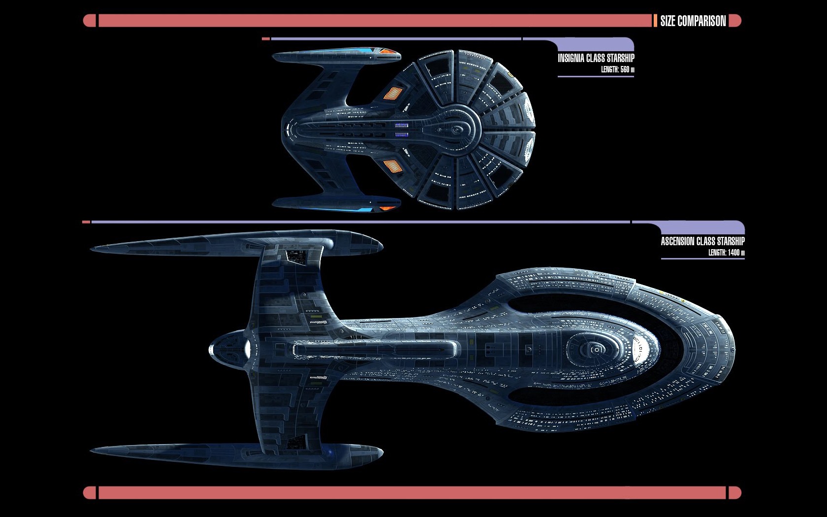 Star Trek Spaceship LCARS Star Trek Ships 1680x1050