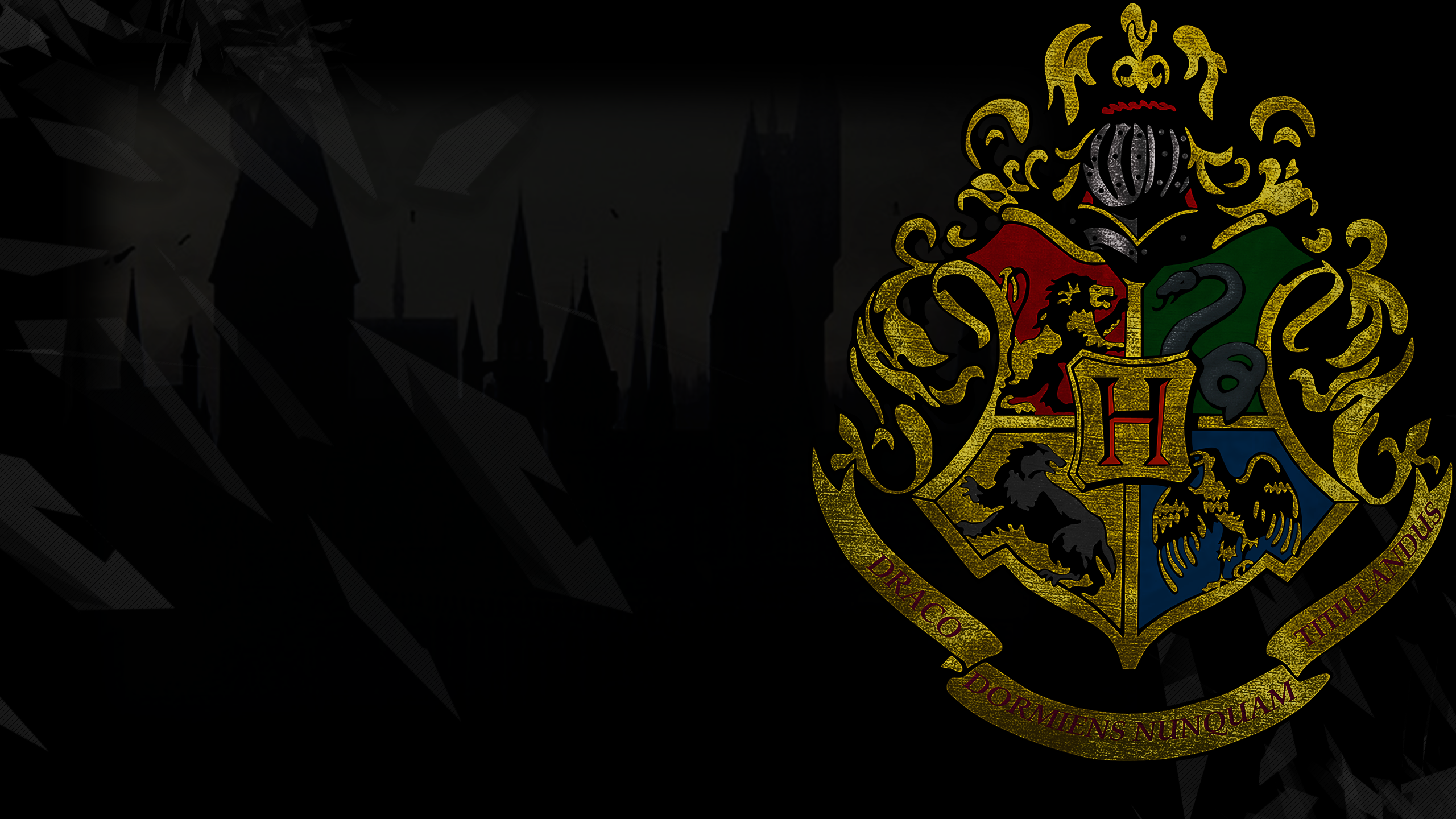 Harry Potter Gryffindor Slytherin Harry Potter Hufflepuff Ravenclaw Harry Potter 2560x1440