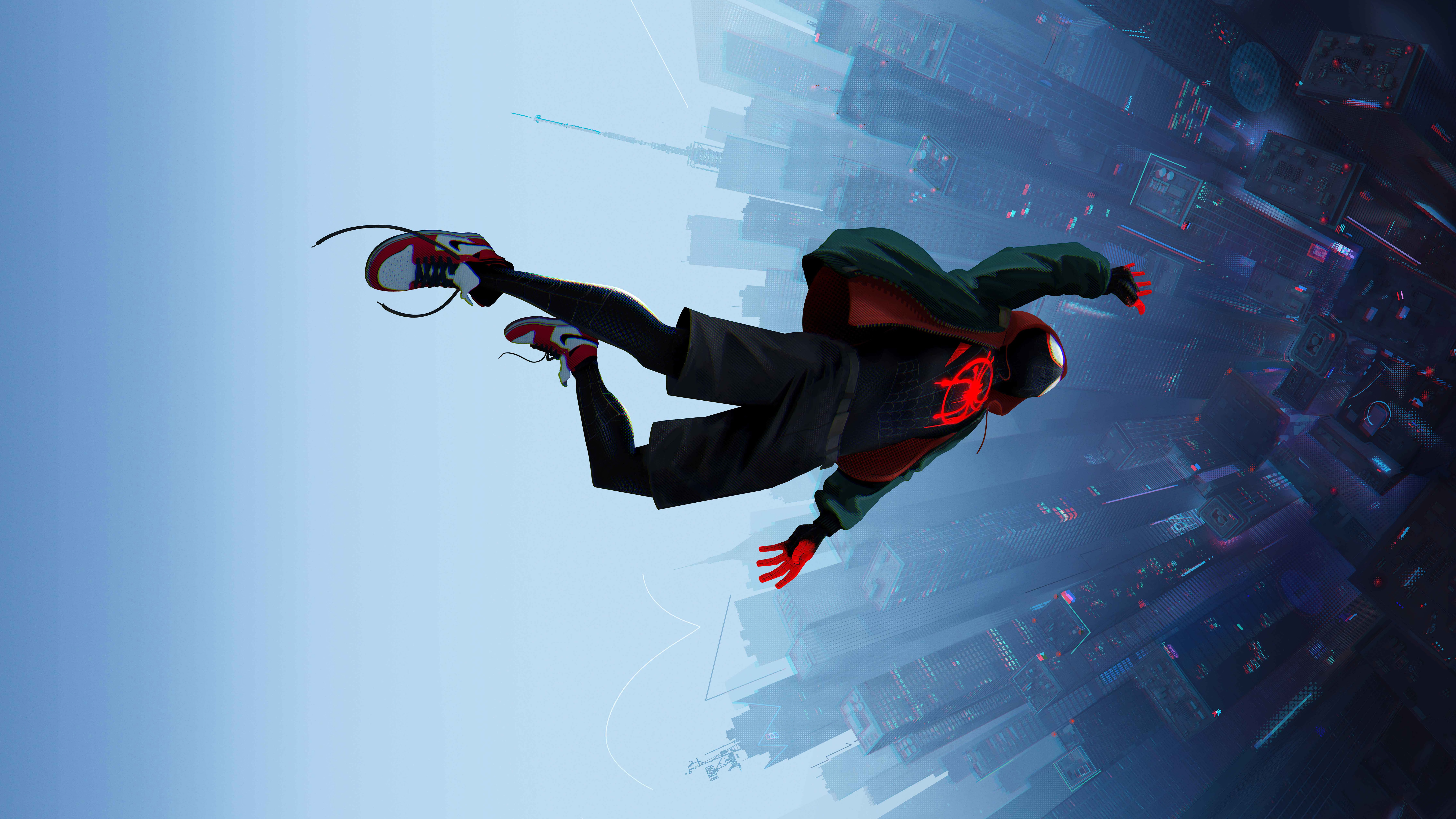 Spider Man Into The Spiderverse City 7680x4320