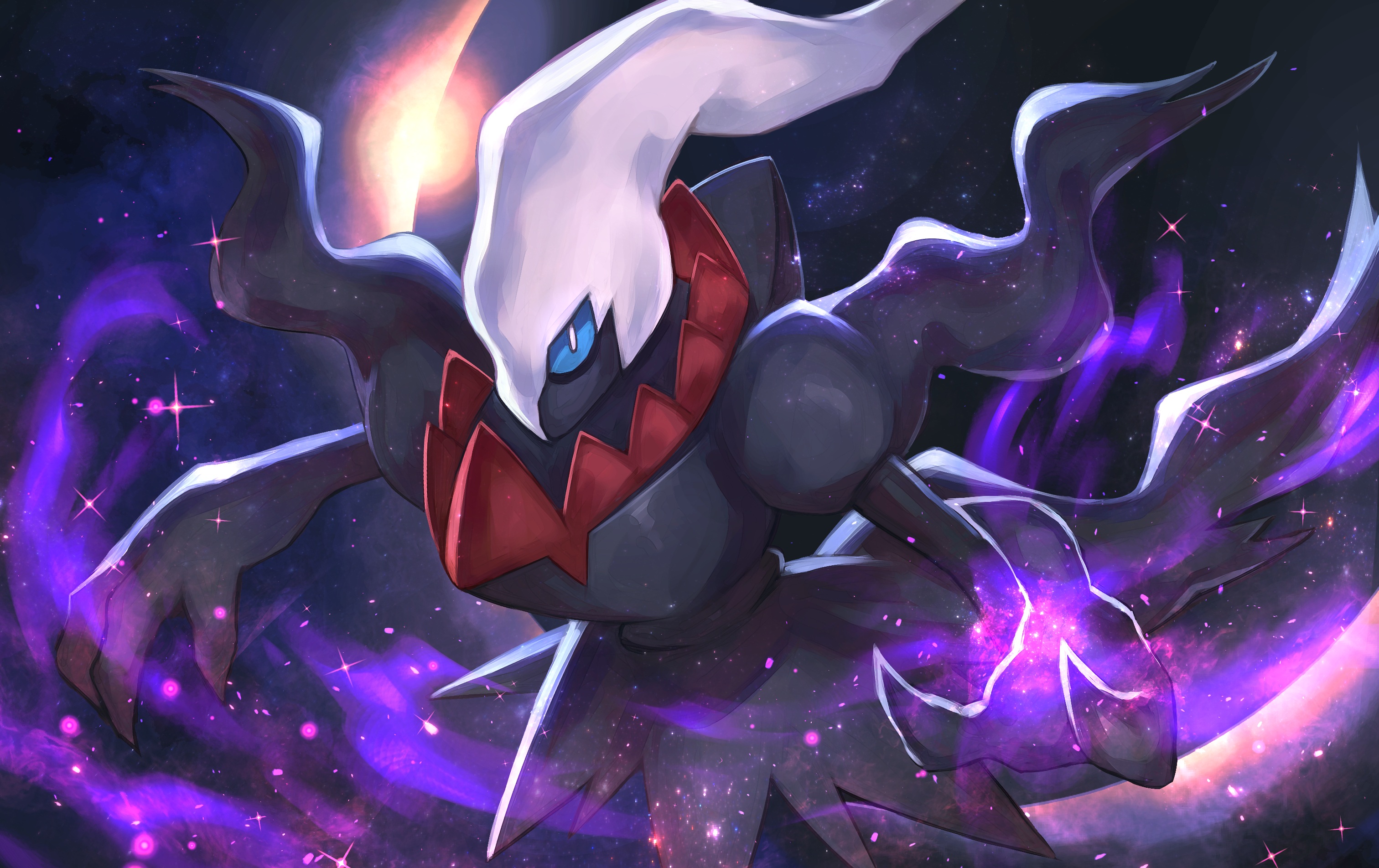 Pokemon Darkrai Digital Digital Art Artwork Fantasy Art Drawing Digital Painting Anime 3024x1904