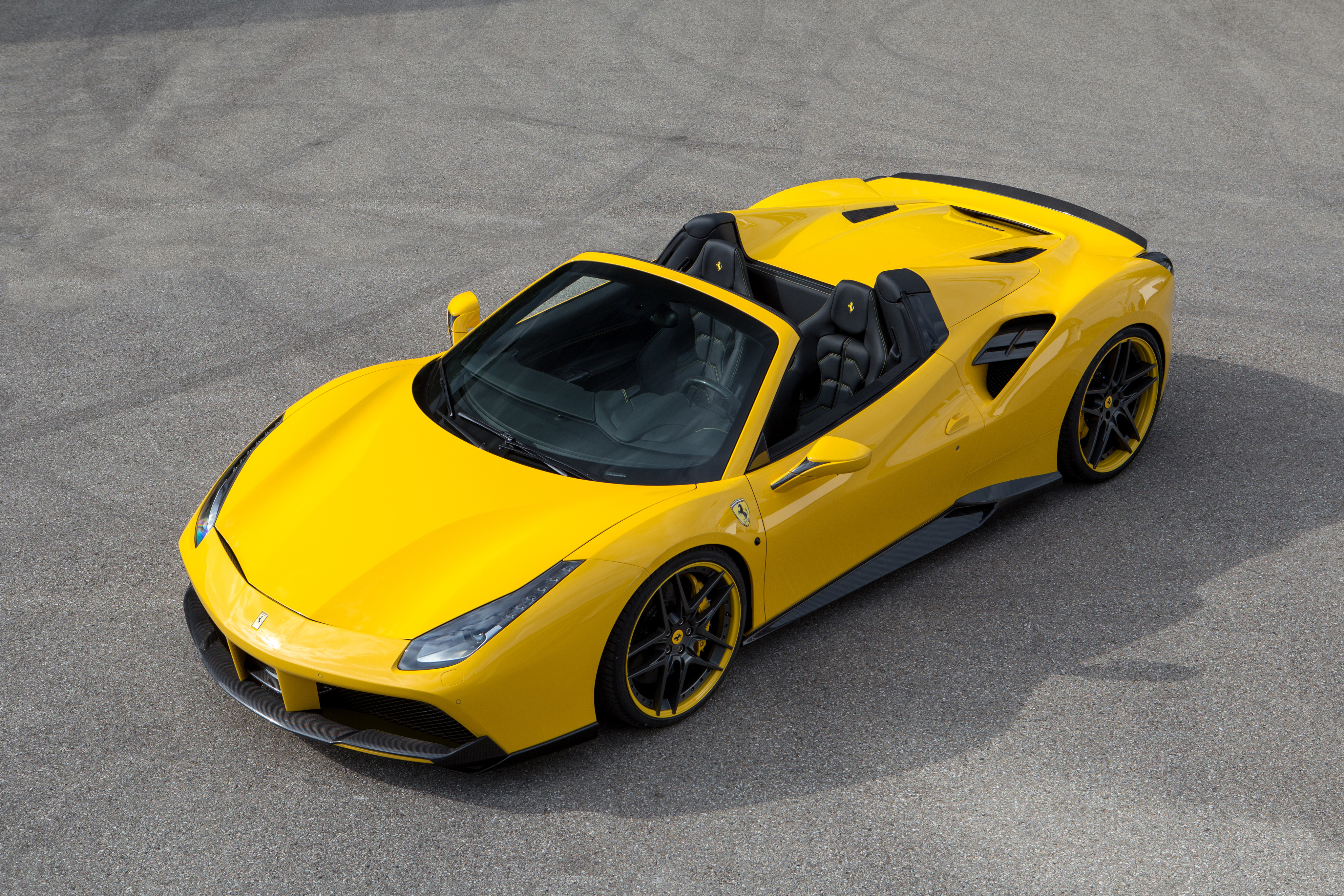 Ferrari 488 Spider Ferrari 488 Ferrari Yellow Car Car Vehicle Supercar Sport Car 4096x2731