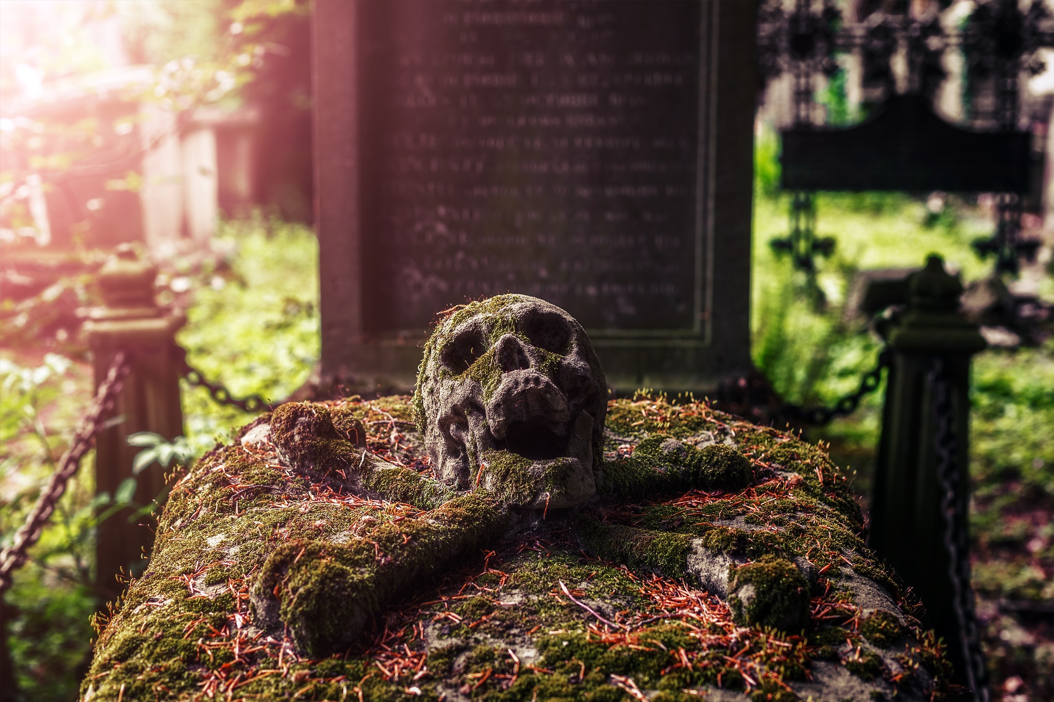 Graveyards Grave Skull 2048x1365